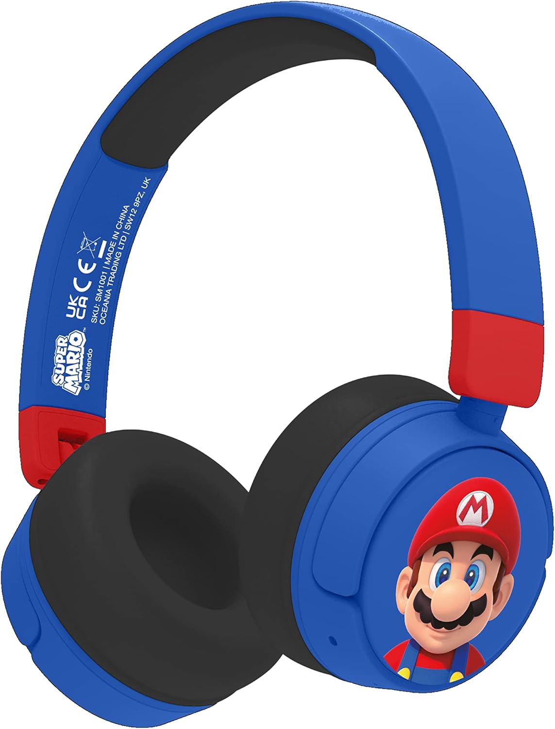 Otl Technologies SM1001 Super Mario Cuffie Wireless Bambini, Blu - immagine 1