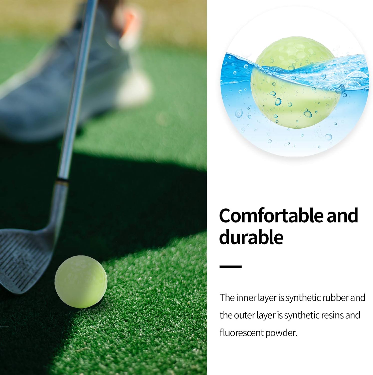 Palline da Golf Notturne da 12 Pezzi - Luminose - immagine 5