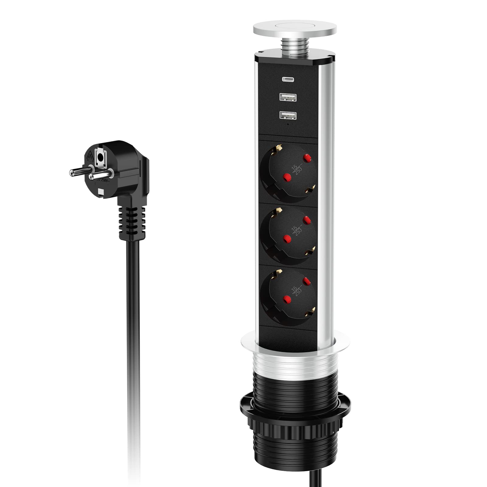 Presa da Tavolo a Scomparsa con USB-C e USB-A