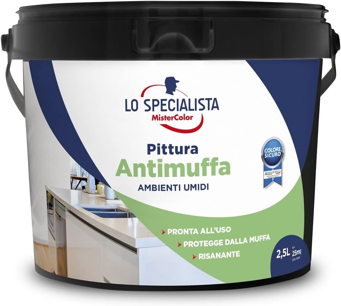 PITTURA ANTIMUFFA 2,5LT BIANCO - immagine 1