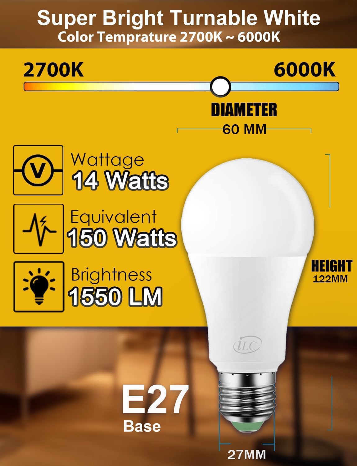 Ilc Lampadina Alexa E27 12W (Pacco da 4) - immagine 5