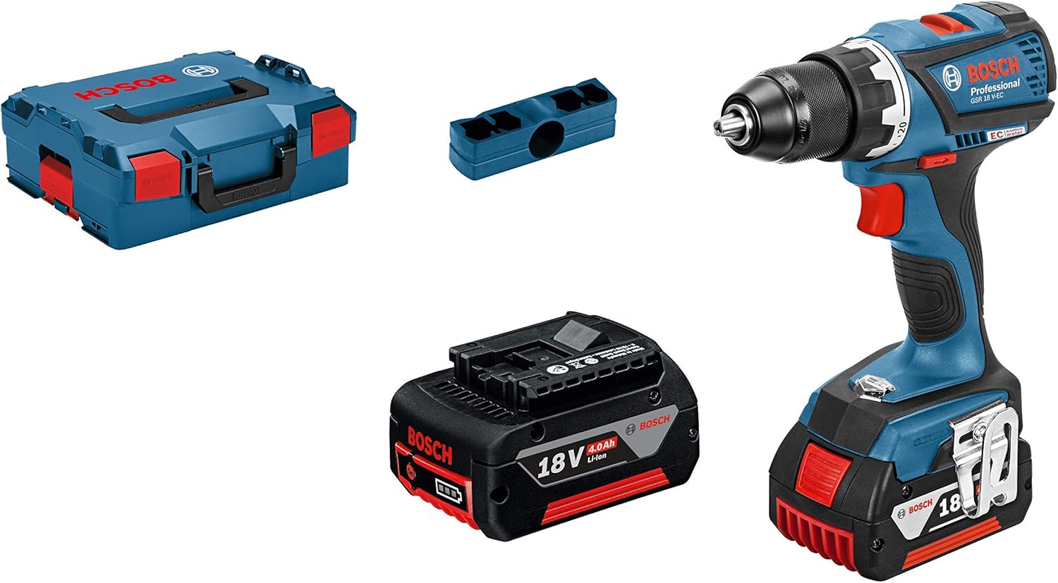 Bosch Professional Trapano a percussione GSB18-2-LI PLUS 2 x 18 V 2 Ah