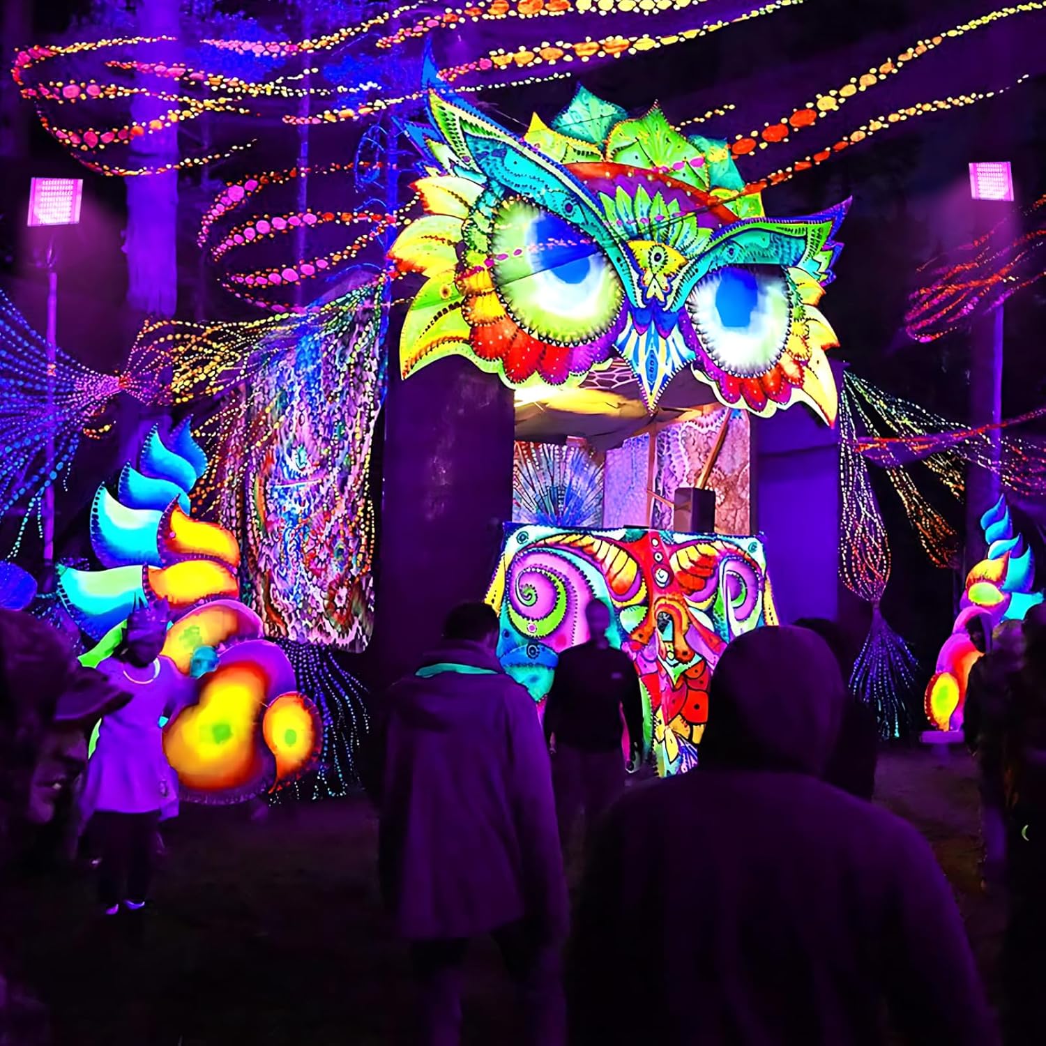 GKT 4 Pezzi Luce Nera UV LED 100W, IP66 - immagine 4