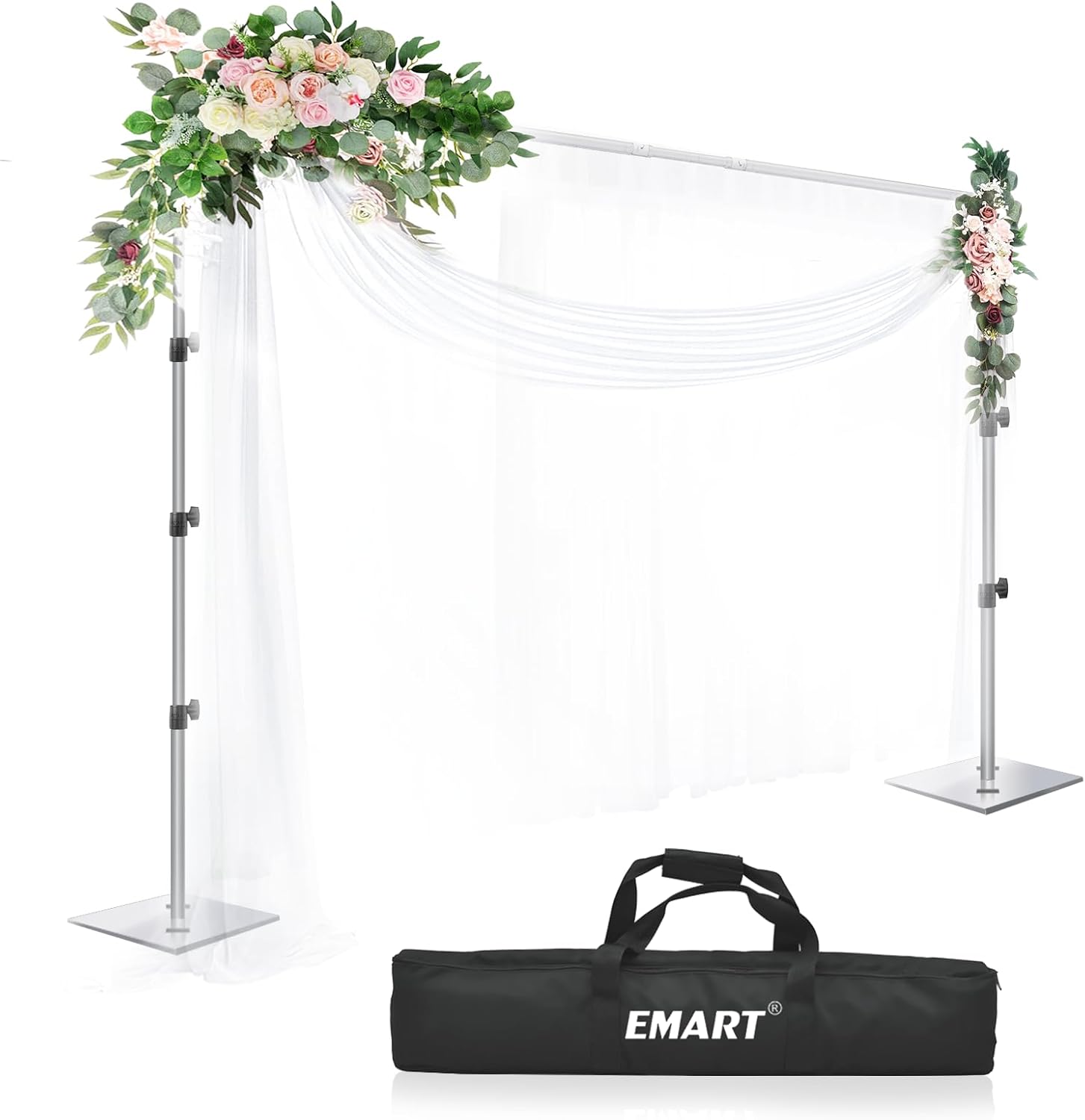 Emart Supporto per Sfondo Regolabile 2,6 x 3 m - immagine 1
