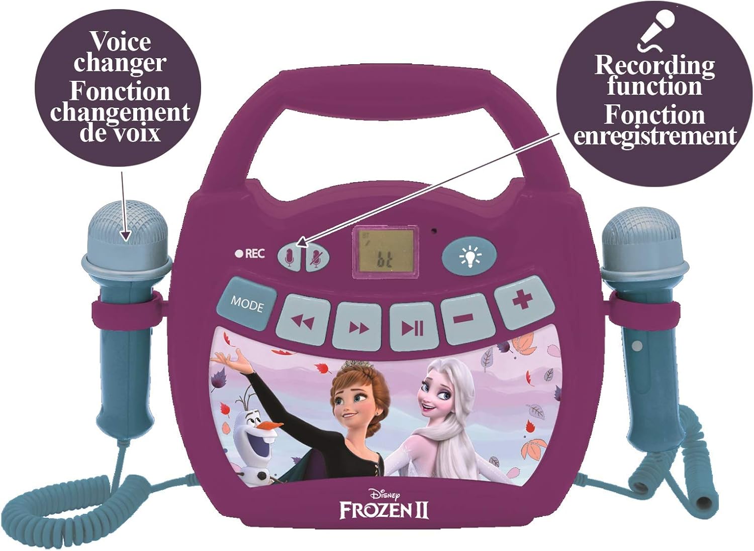 Lexibook Frozen - Lettore Karaoke Portatile per Bambini - immagine 4