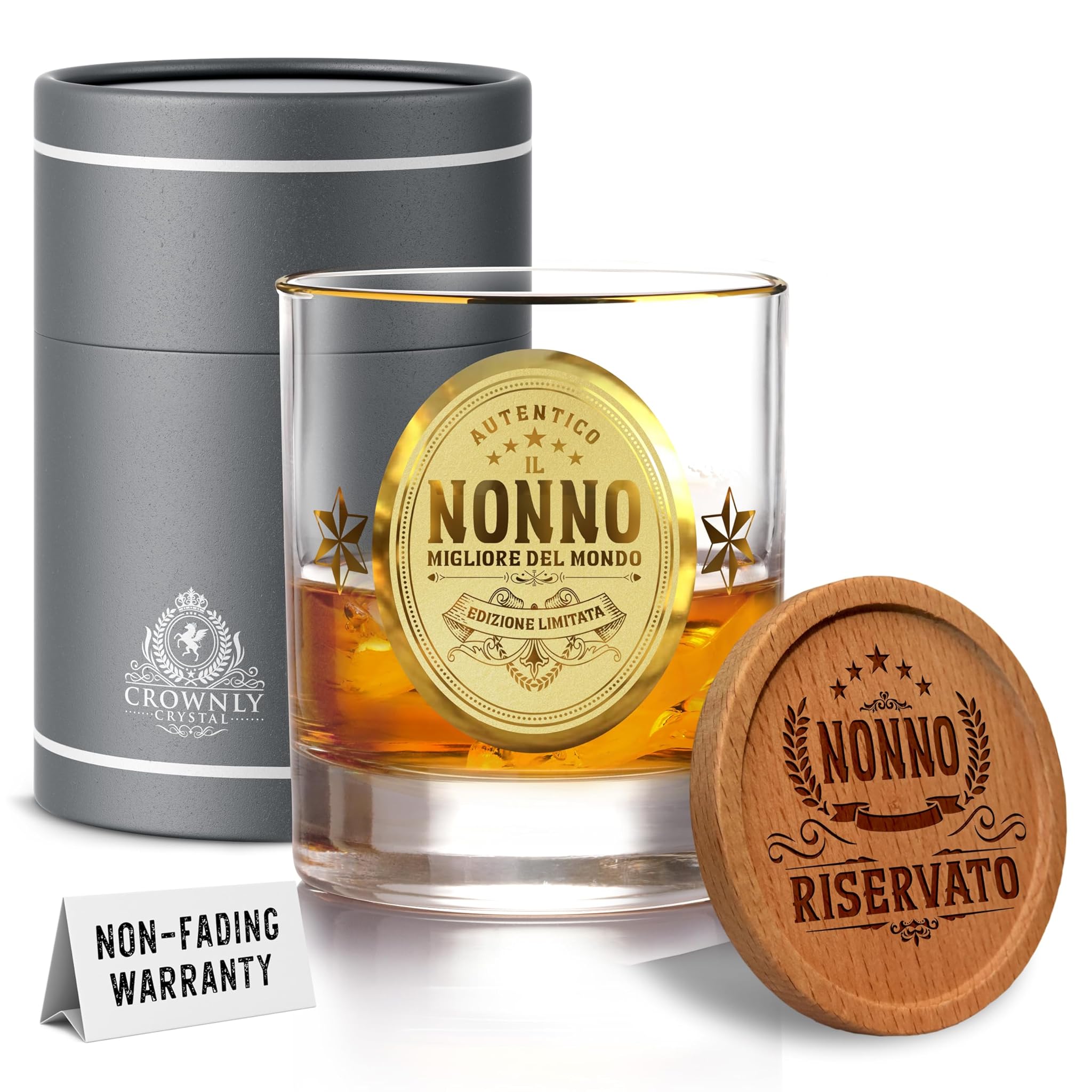 Regalo Nonno - Bicchieri da Whisky Personalizzati