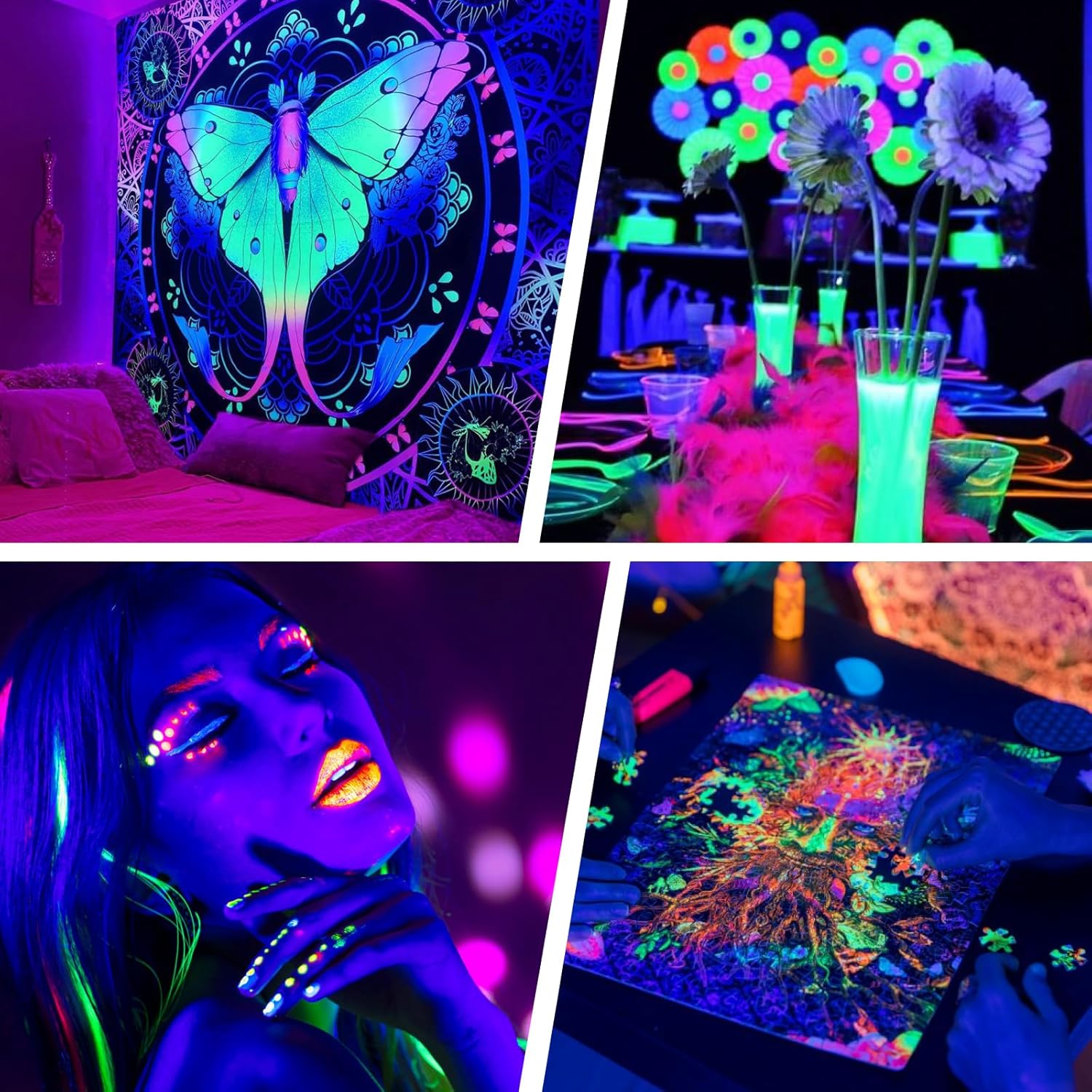 GGTU 100W Luce Nera UV IP66 Impermeabile (2 pezzi) - immagine 3