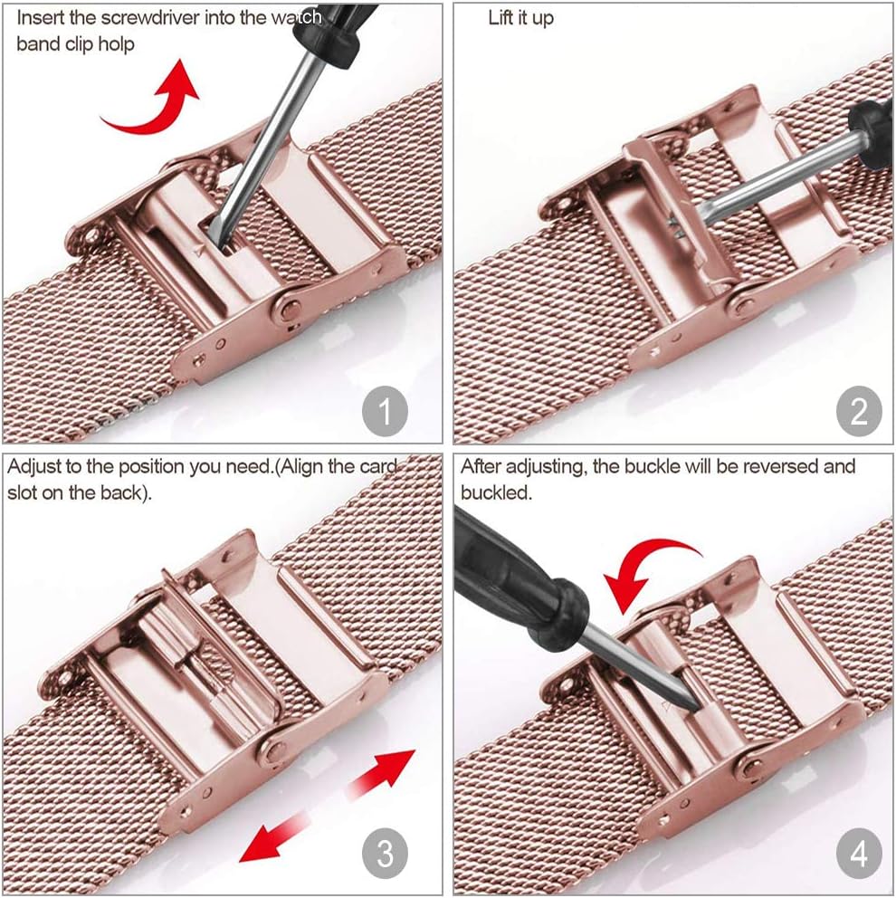 Cinturino per Amazfit GTS in Acciaio Inossidabile 20mm - immagine 4