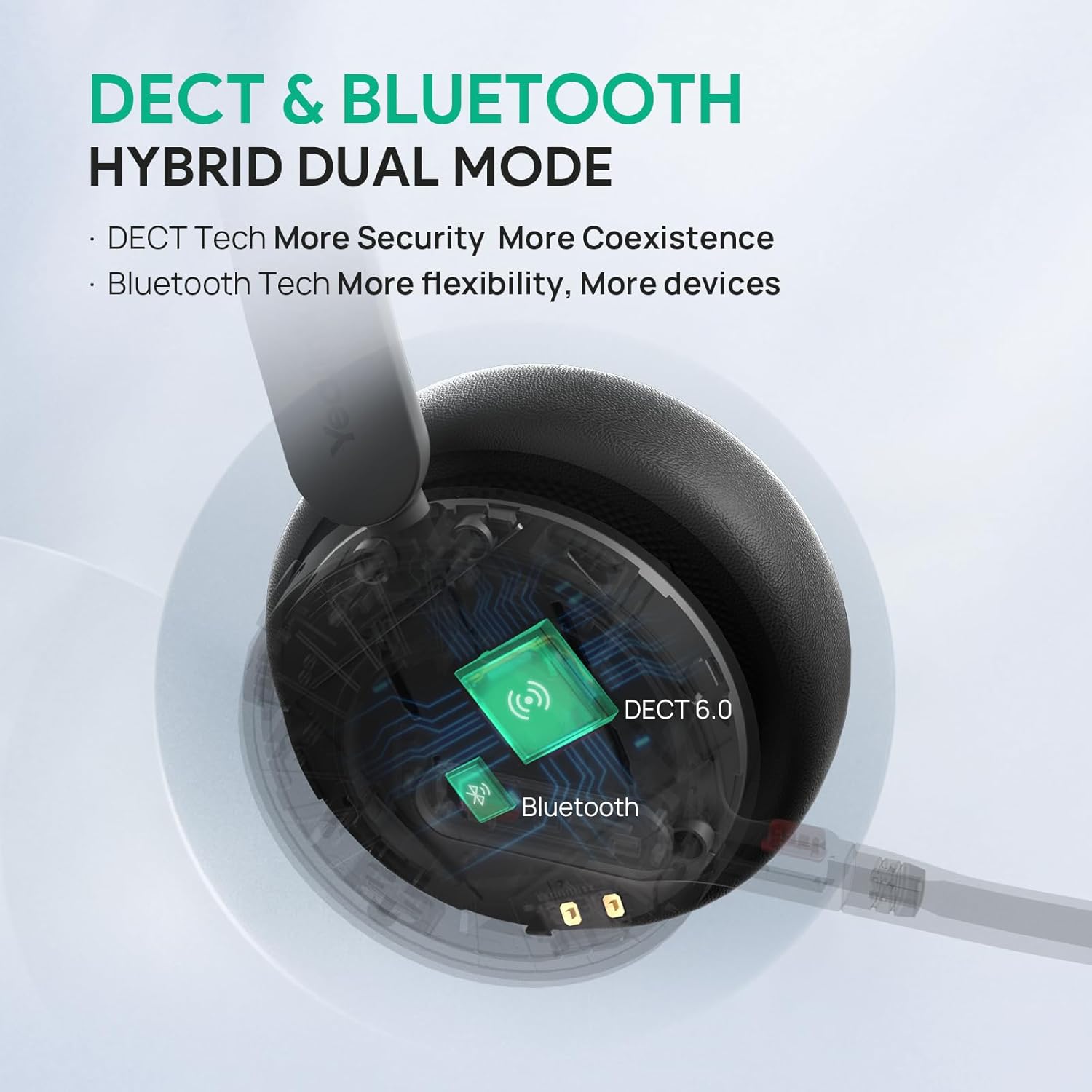 Yealink WH64 - Cuffie Wireless DECT e Bluetooth - immagine 2