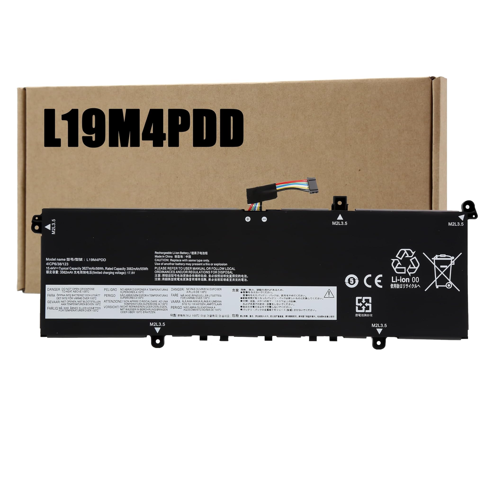 Blesys Batteria L19M4PDD L19C4PDD L19D4PDD per Lenovo ThinkBook