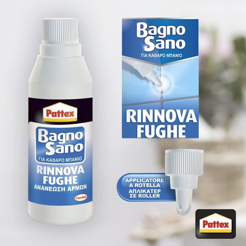 Pattex Bagno Sano Rinnova Fughe, Bianco 125ml - immagine 3