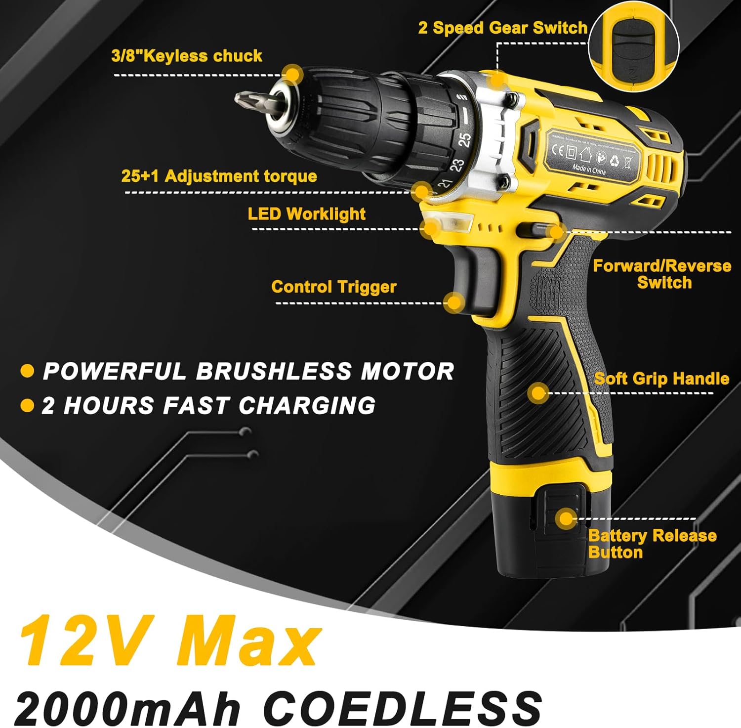 Cassetta Attrezzi Completa con Trapano Avvitatore 12V - immagine 3