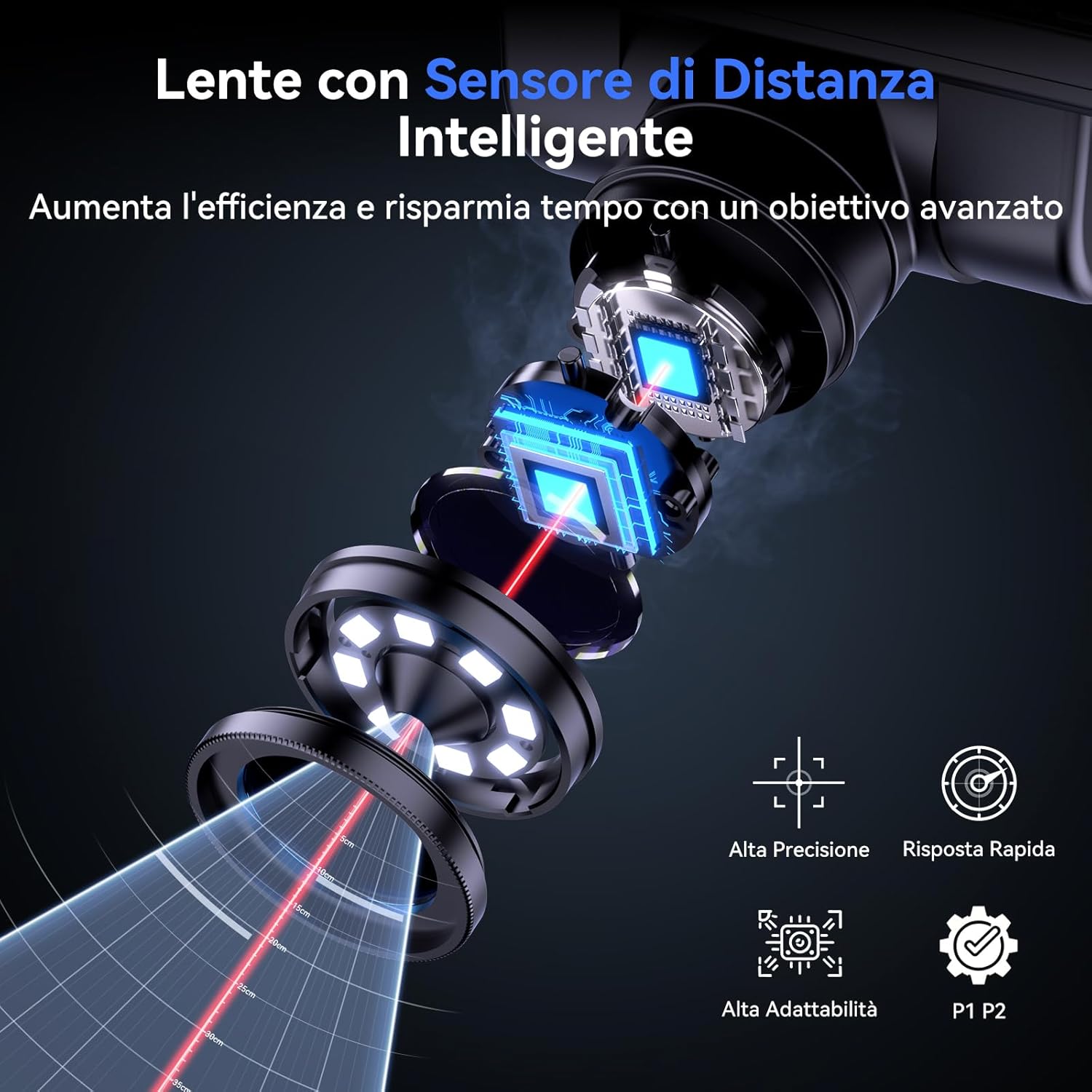 Tomlov TM4K-AF Max Microscopio Digitale Autofocus 4K 2000X - immagine 3