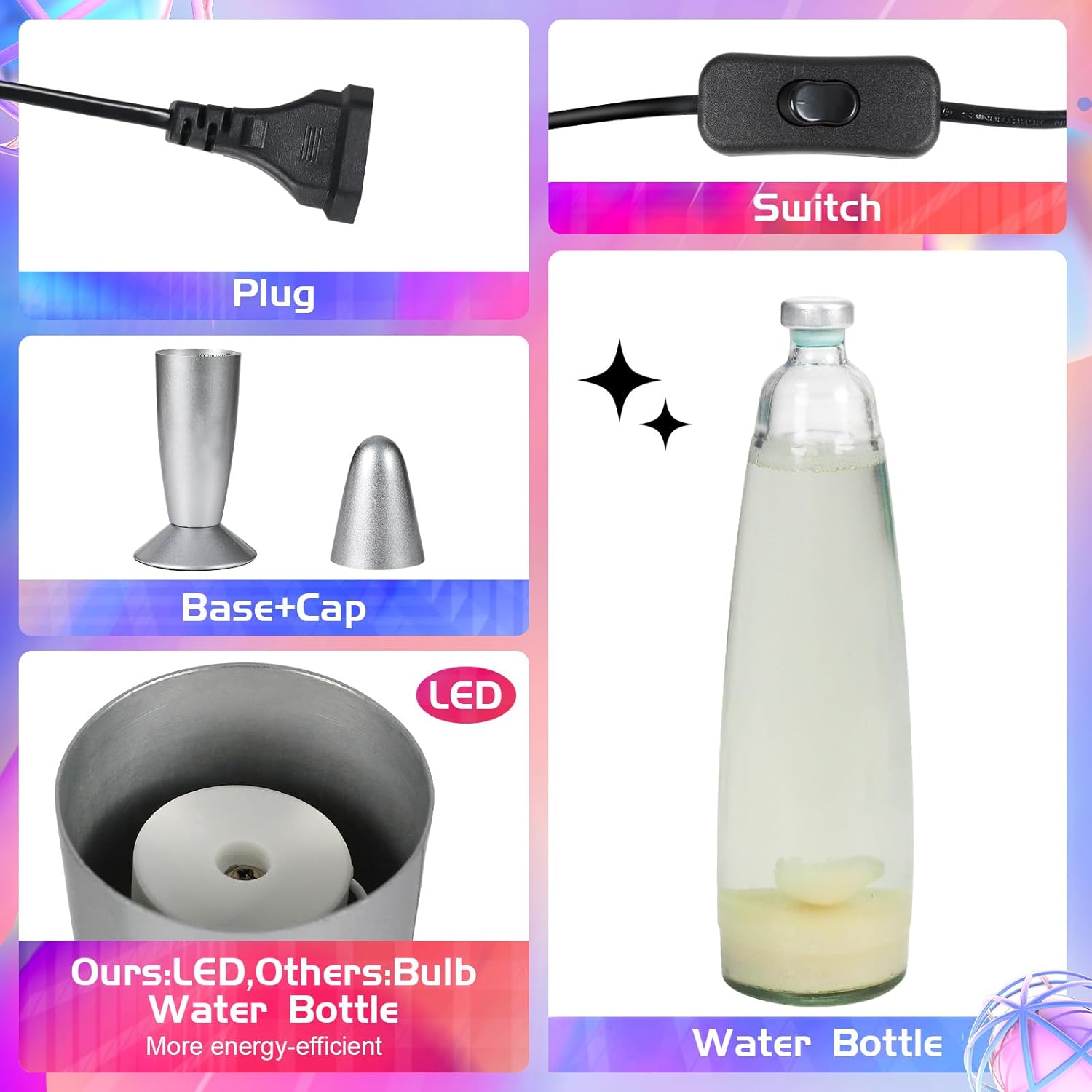 FBSPORT Lavalamp Lampada - 17 Cambiamento Colore - immagine 3