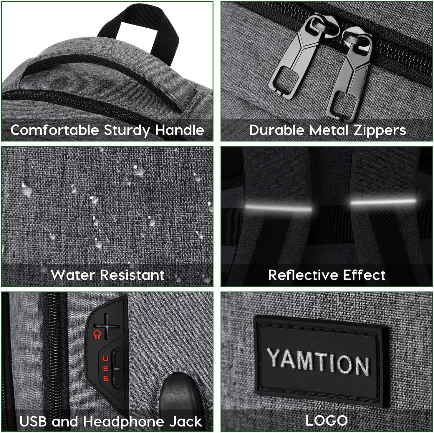 YAMTION Zaino Scuola per Uomo e Donna - immagine 5