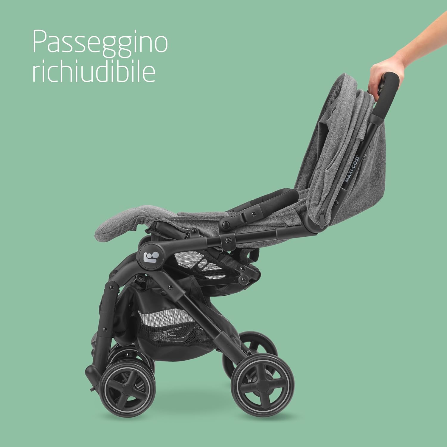 Maxi-cosi Lara2 Passeggino Leggero da Viaggio, Select Grey - immagine 3