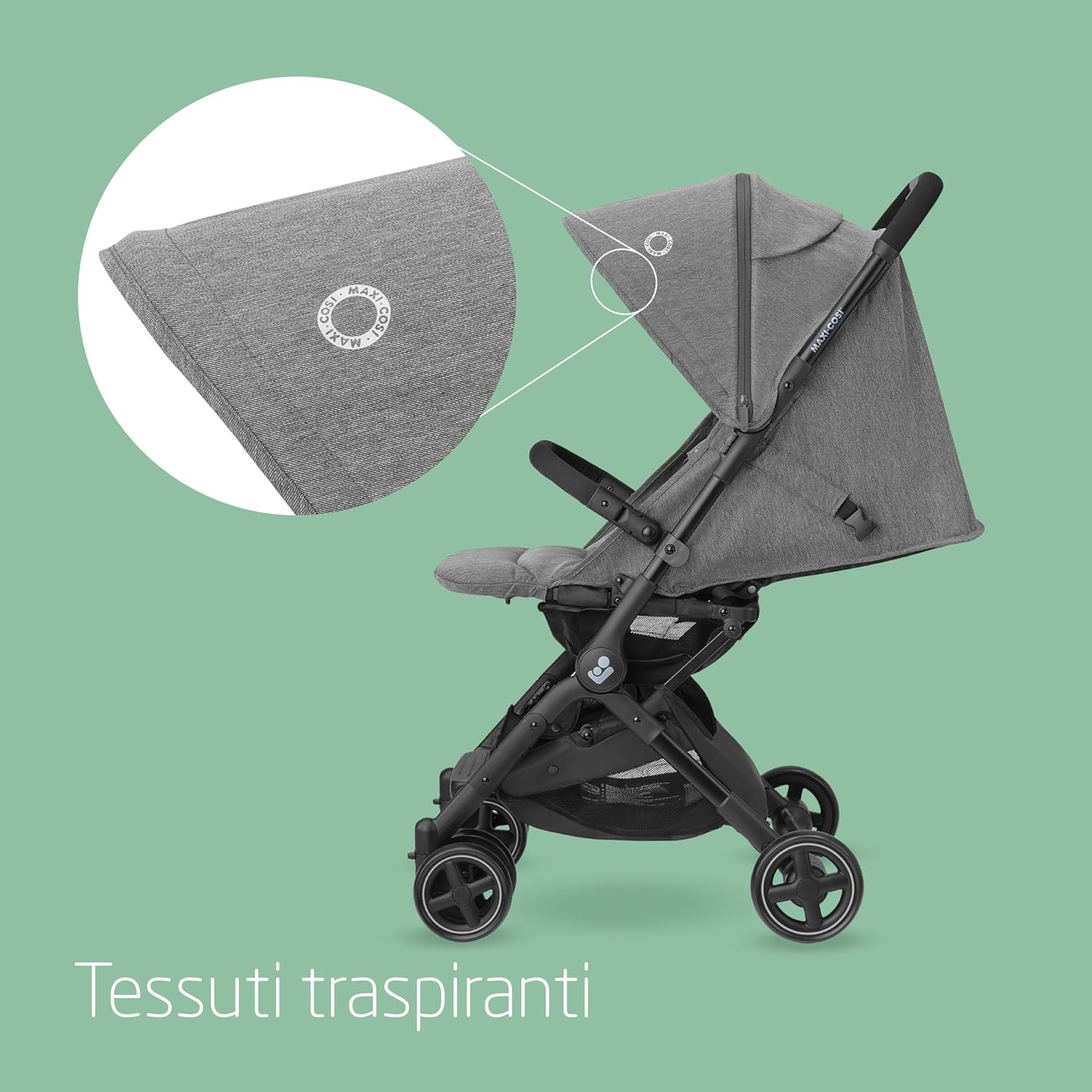 Maxi-cosi Lara2 Passeggino Leggero da Viaggio, Select Grey - immagine 4