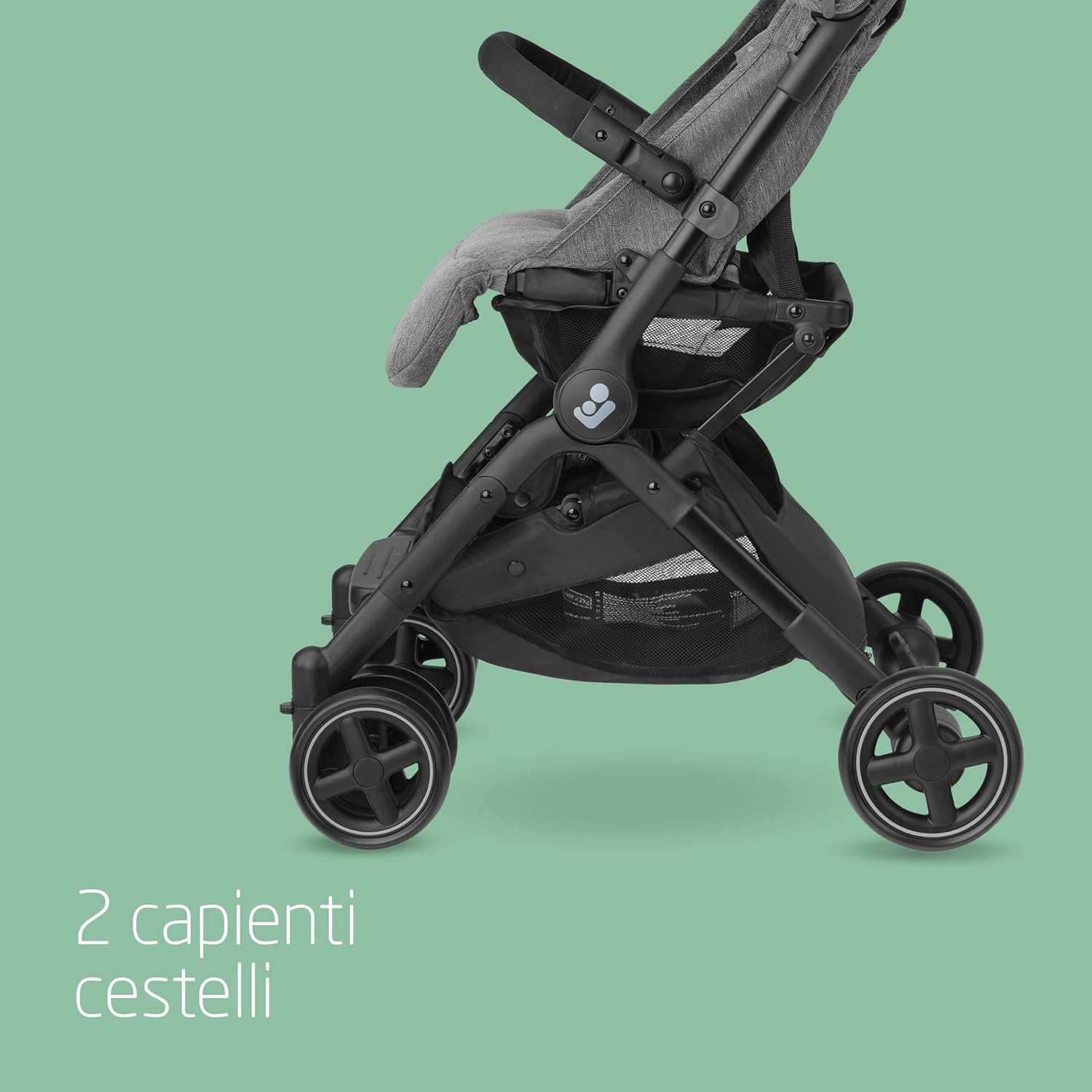 Maxi-cosi Lara2 Passeggino Leggero da Viaggio, Select Grey - immagine 6