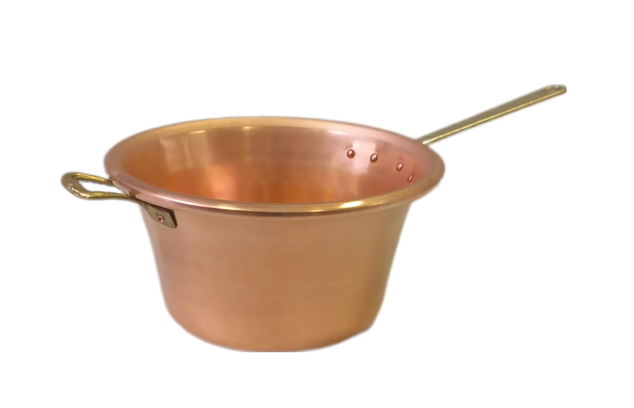 Paiolo in Rame per Polenta Manico in Ottone Diametro 26cm