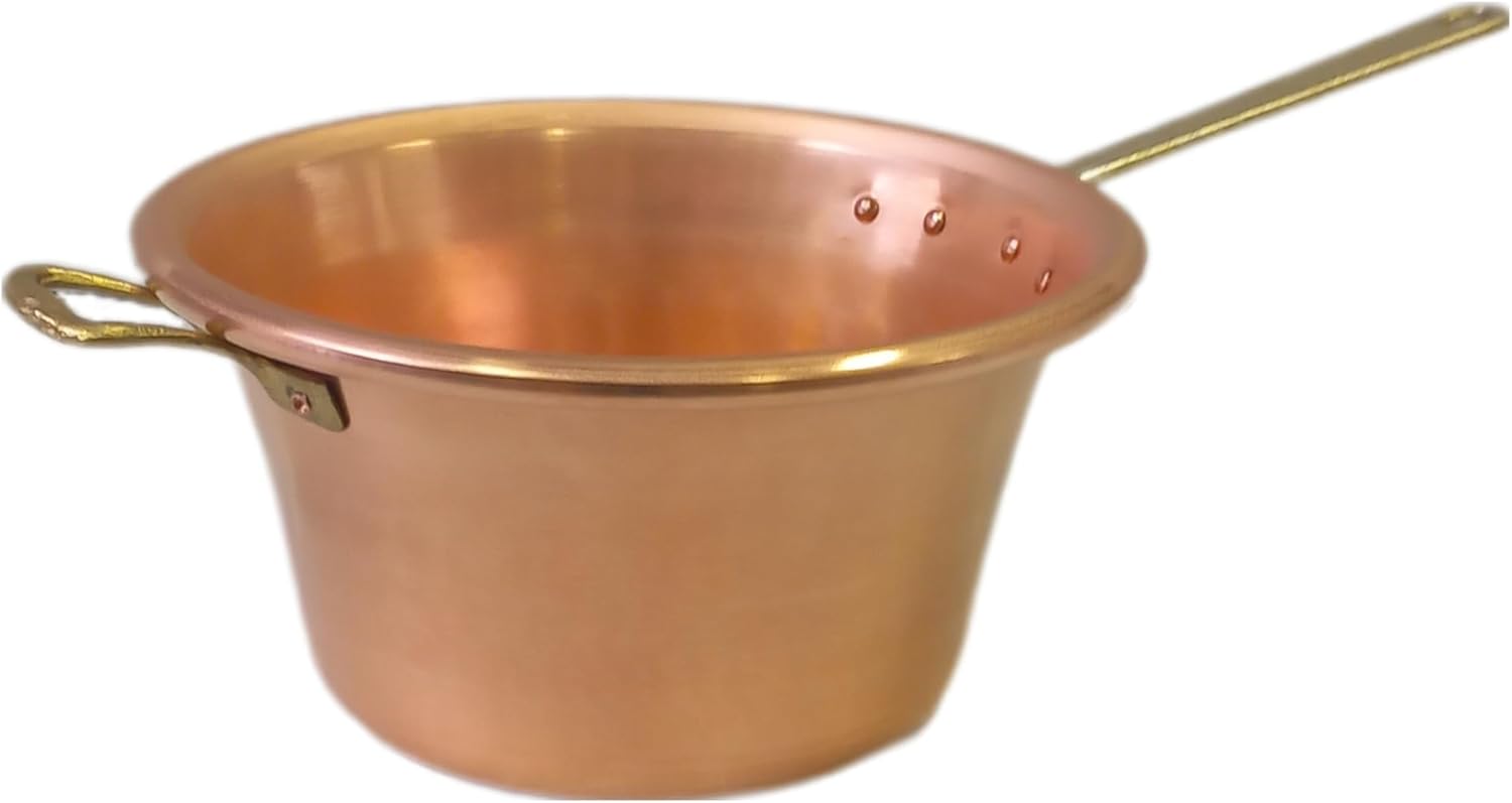 Paiolo in Rame per Polenta Manico in Ottone Diametro 26cm - immagine 1