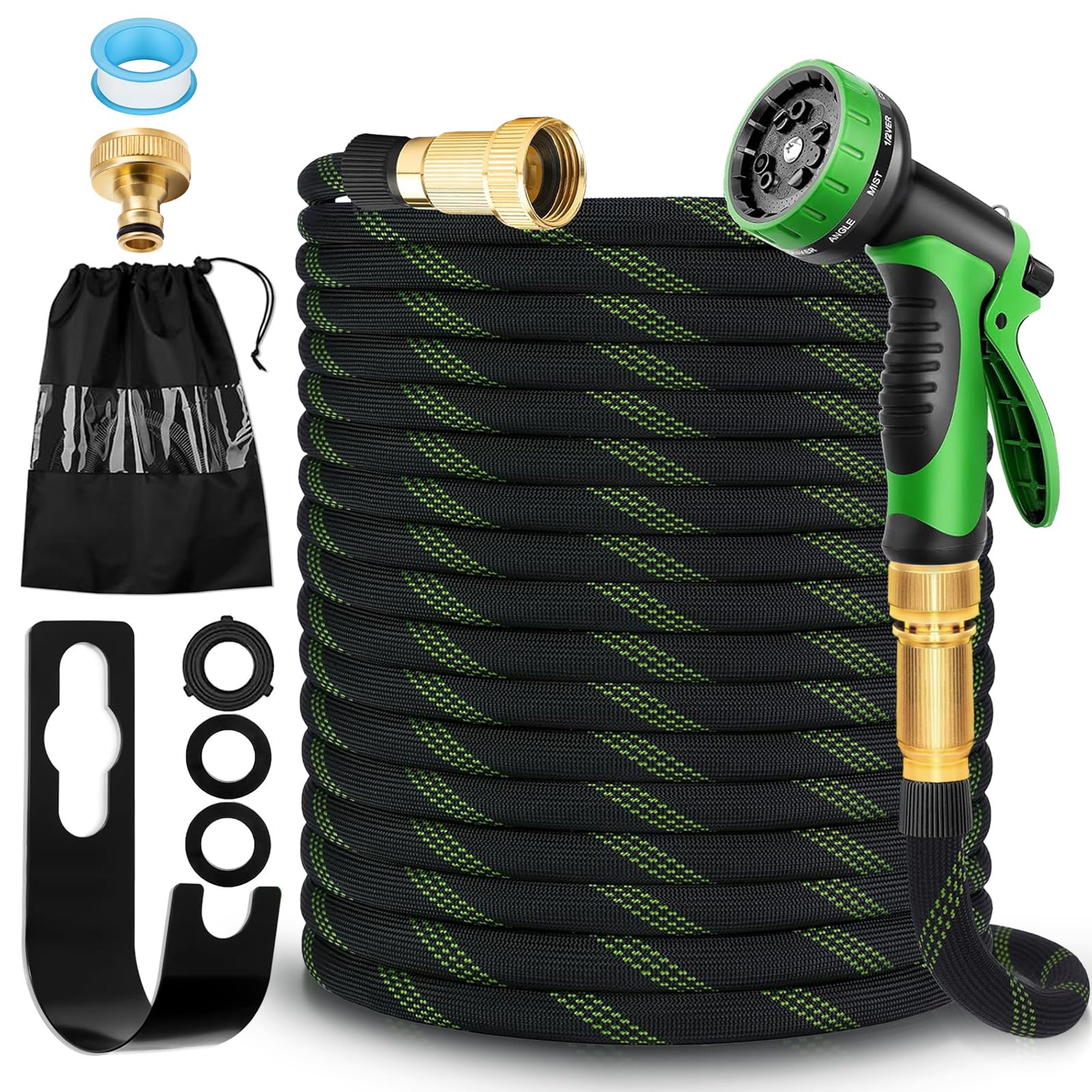 Weiclianhp Canna Acqua Giardino 15m con Pistola 10 Modalità