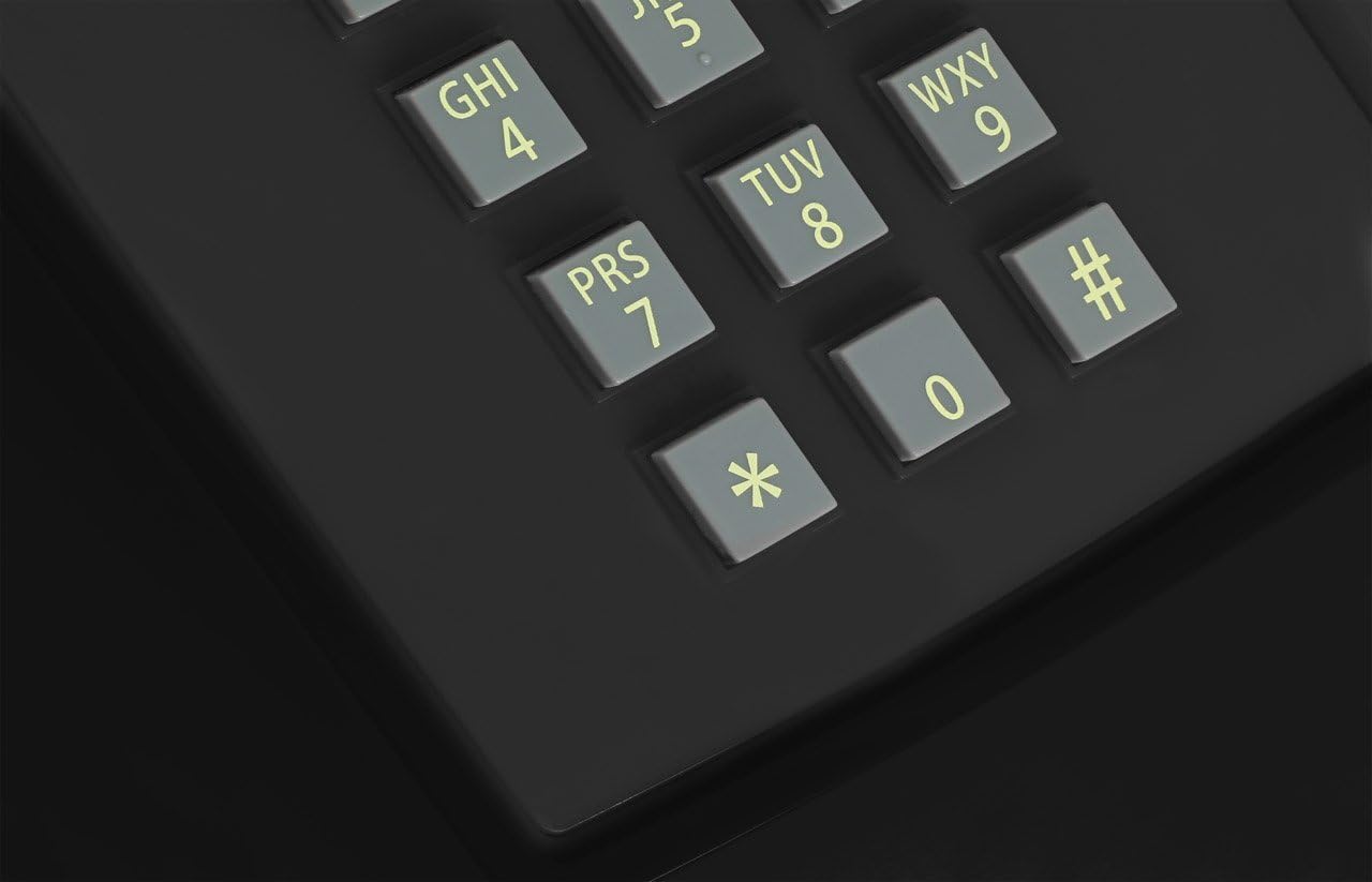 Opis Technology PushMeFon Mobile 4G - Telefono da Tavolo Retrò, Nero - immagine 4