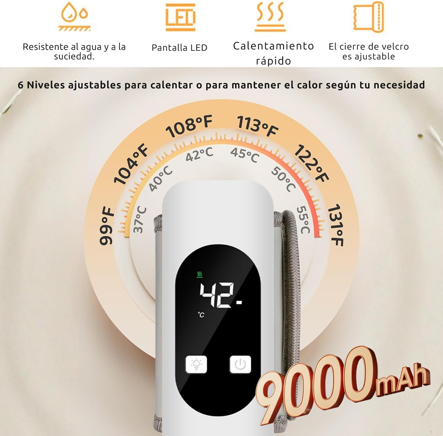 Scaldabiberon Portatile 9000 mAh con Schermo - immagine 6