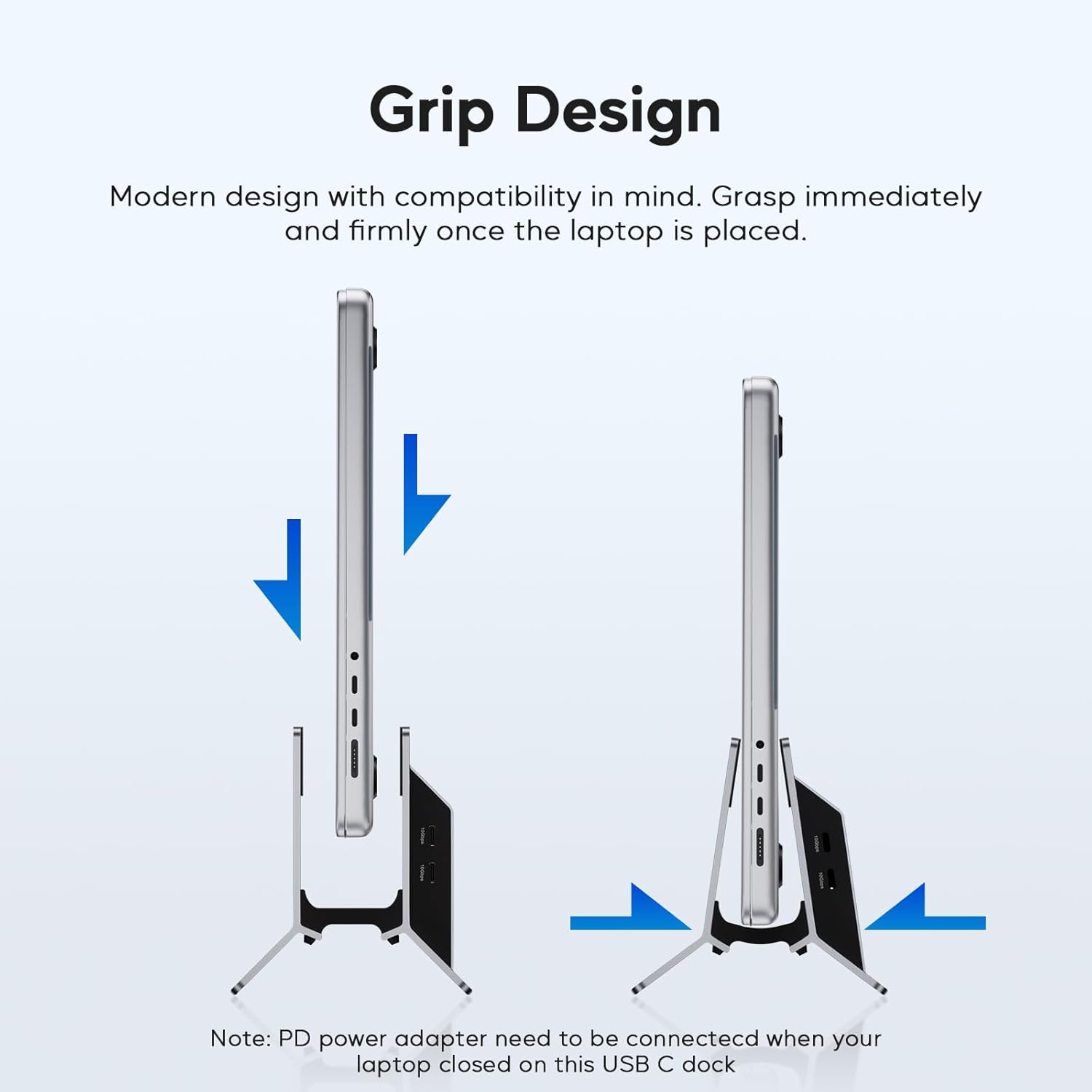 Pulwtop Docking Station Verticale USB C per Mac Mini - immagine 5