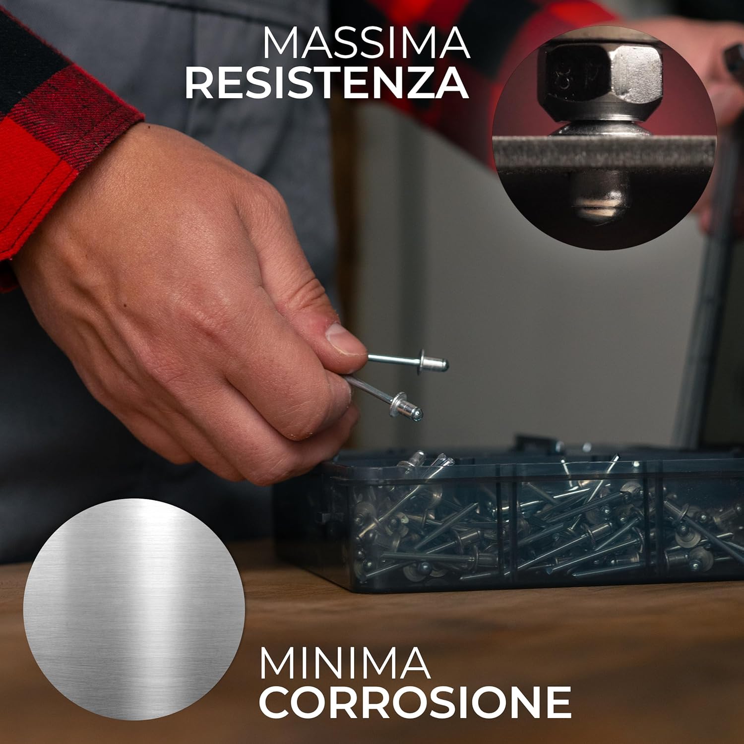 KLRStec Professionali Set Rivetti Ciechi [500pz] - immagine 4