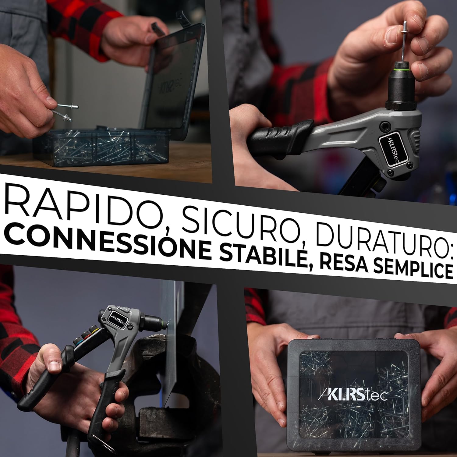 KLRStec Professionali Set Rivetti Ciechi [500pz] - immagine 5