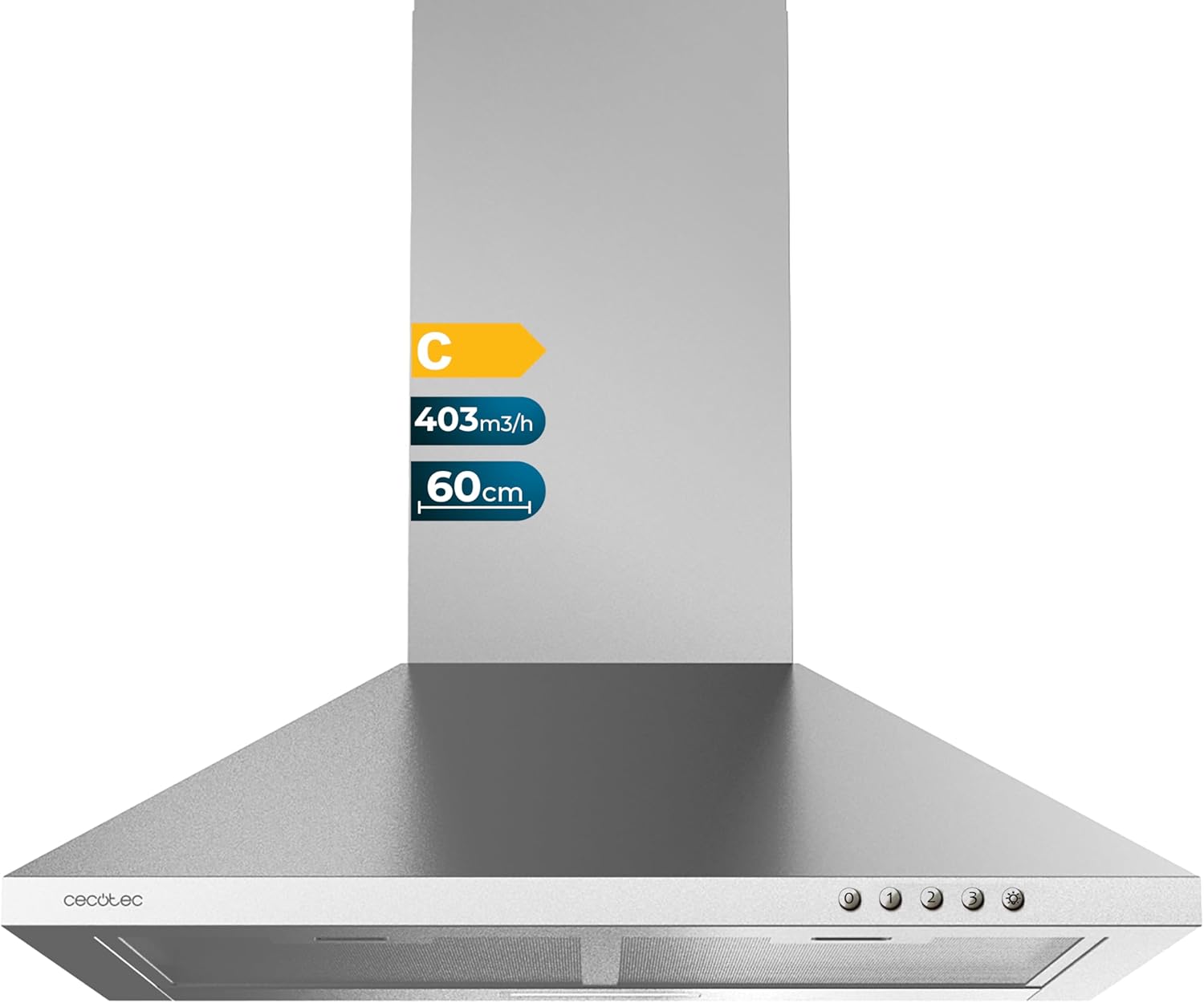 Cecotec Cappa Aspirante Flux PM 604300 Inox 60 cm - immagine 1