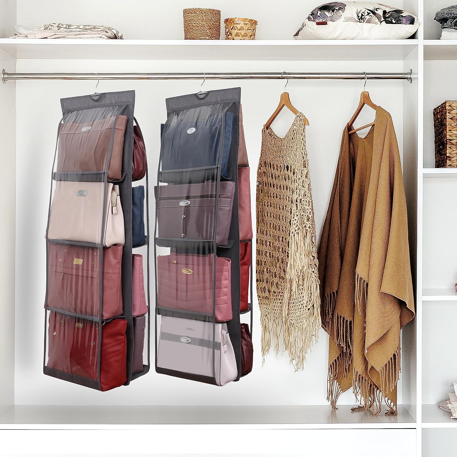 Winter Shore Portaborse da Armadio Appendibile - Set da 2 - immagine 2