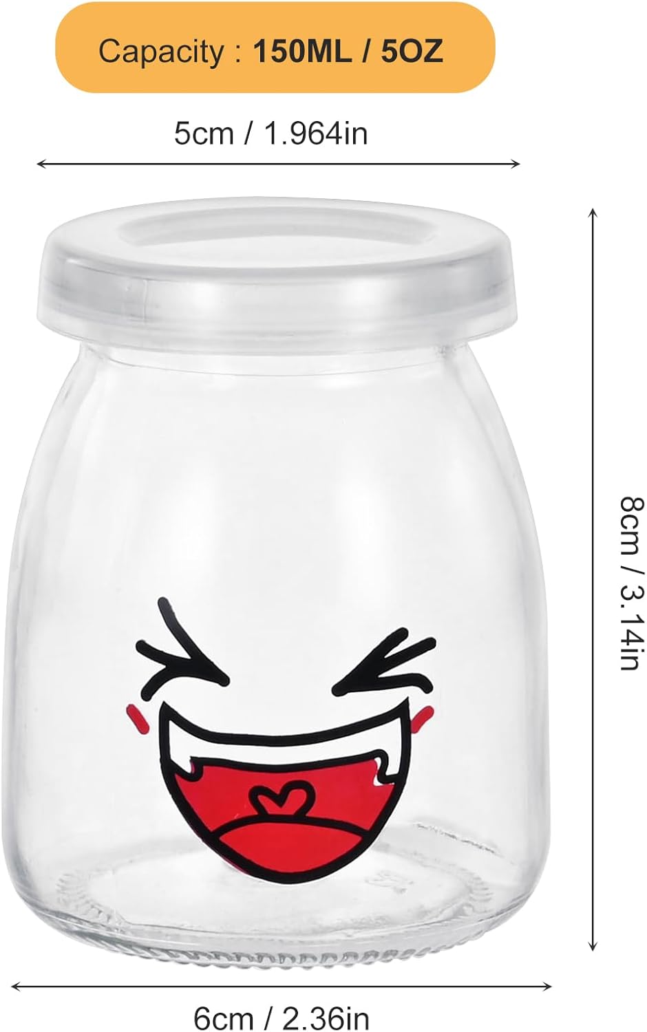 Mumdoyal Vasetti per Yogurt con Coperchio (12 pezzi) - immagine 2