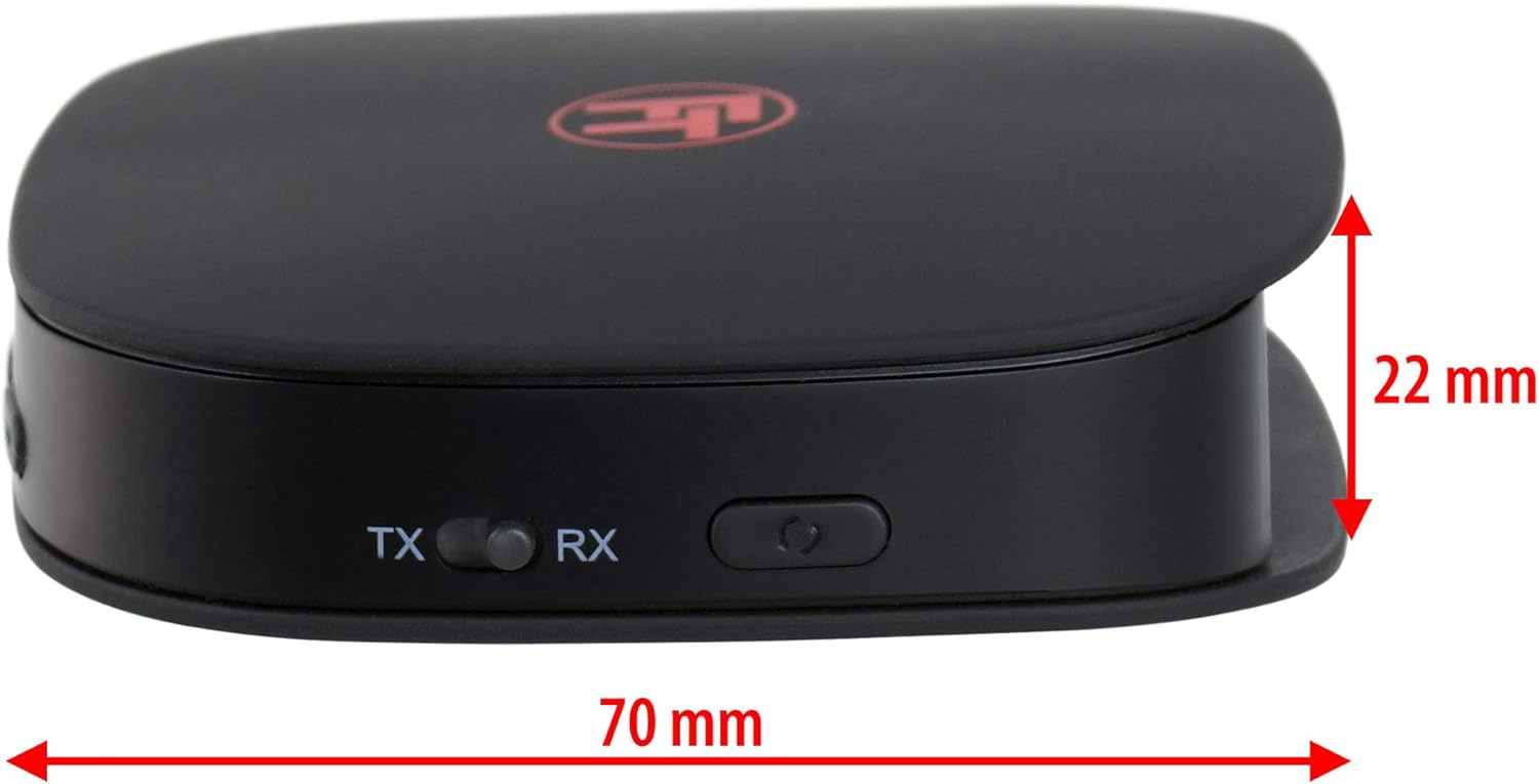 Feintech Trasmettitore Audio Bluetooth 5.0 aptX HD, Nero - immagine 4