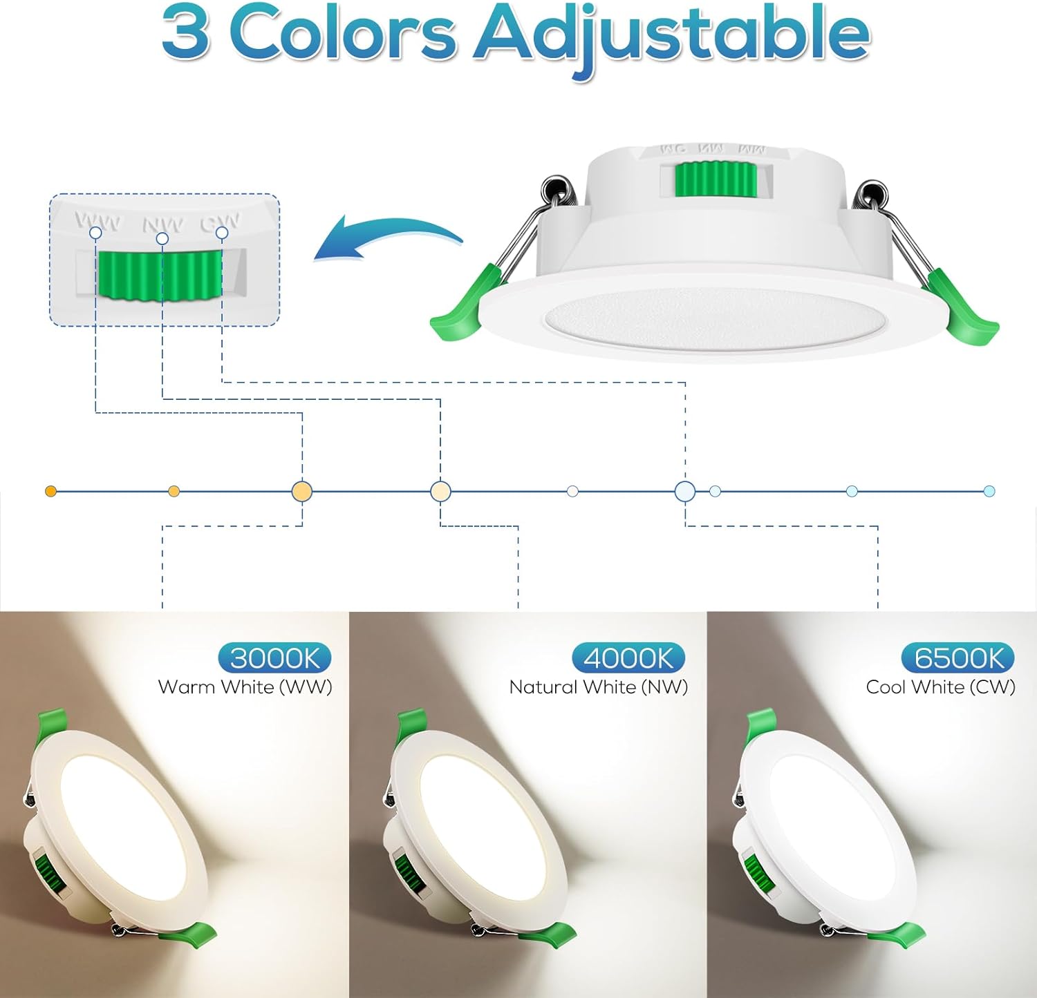 Alusso Lighting Faretto LED da Incasso 7W Dimmerabile - immagine 3