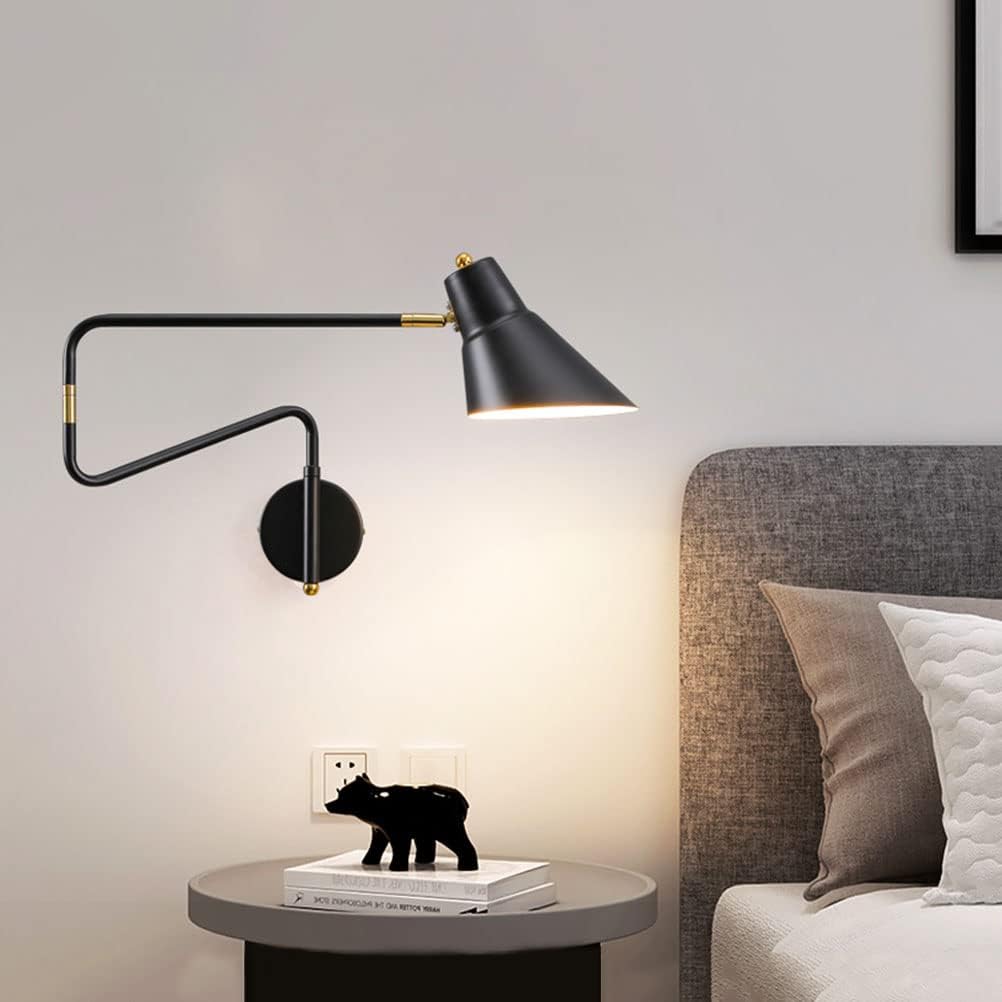 Applique da Parete Industriale E27 con Interruttore e Spina - immagine 5