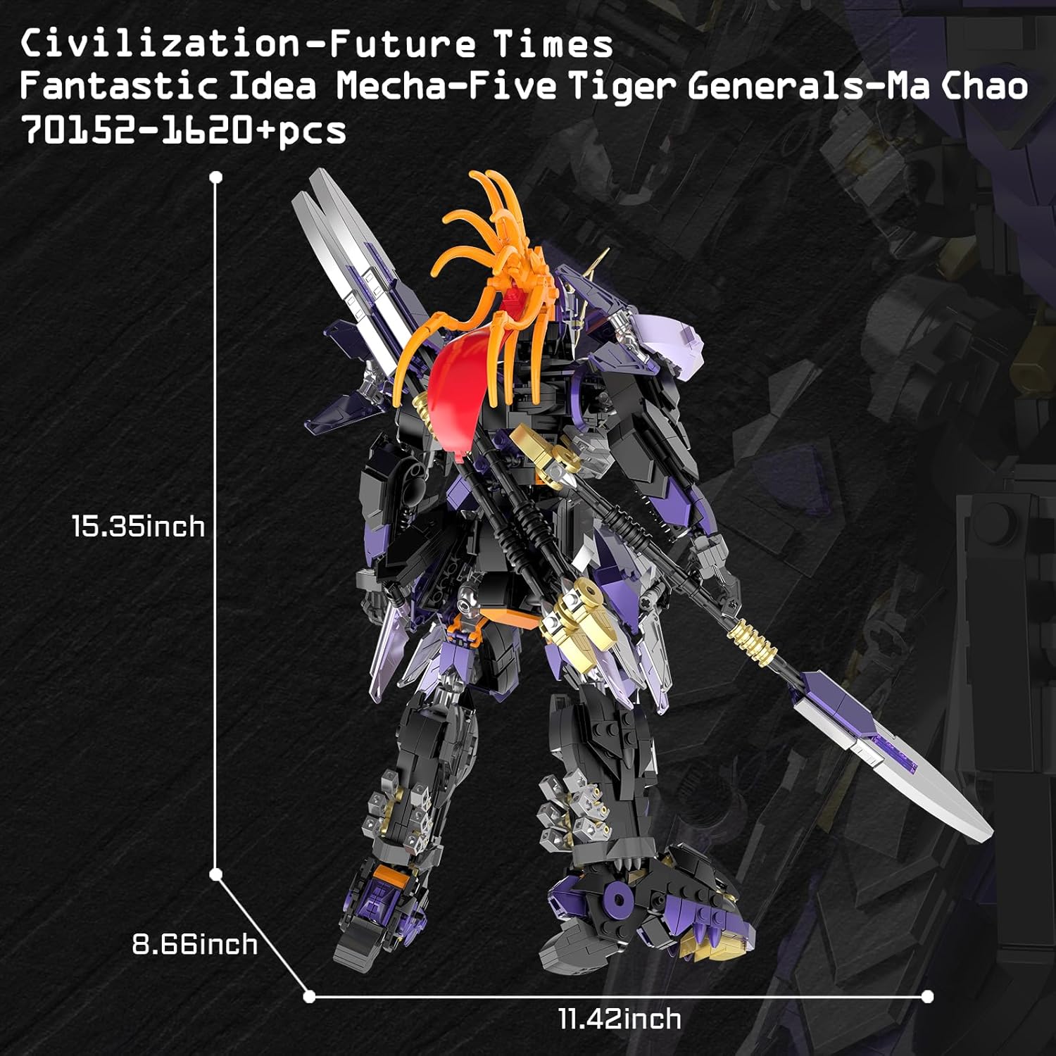 JMBricklayer Technik-Mech Bauset 70152 - Kit Mecha - immagine 4