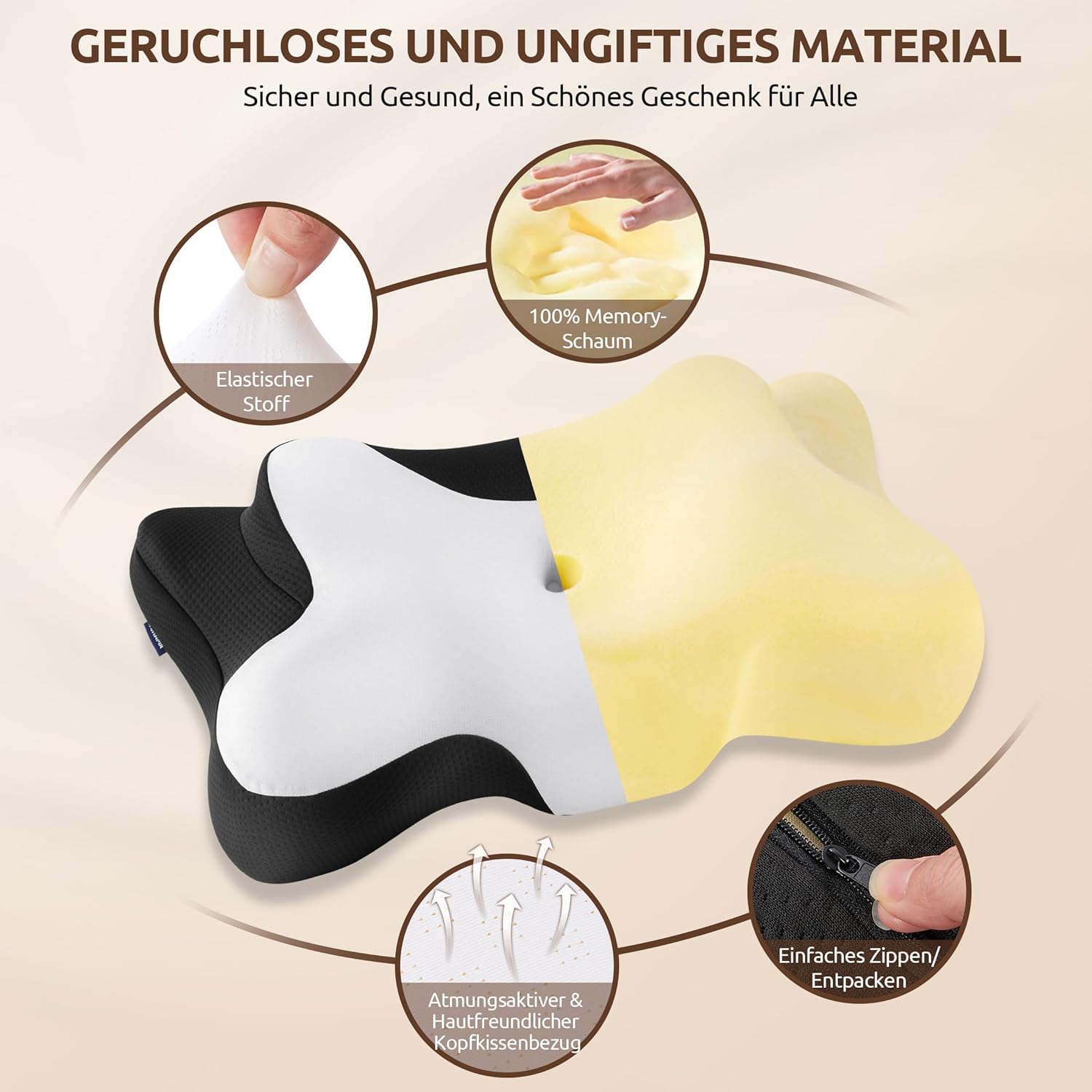 Donama Cuscino Cervicale in Memory Foam - immagine 5