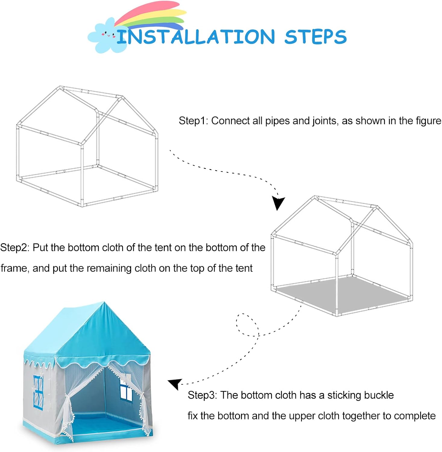 Ergocar Tenda da Gioco per Bambini - Castello dei Sogni - immagine 5