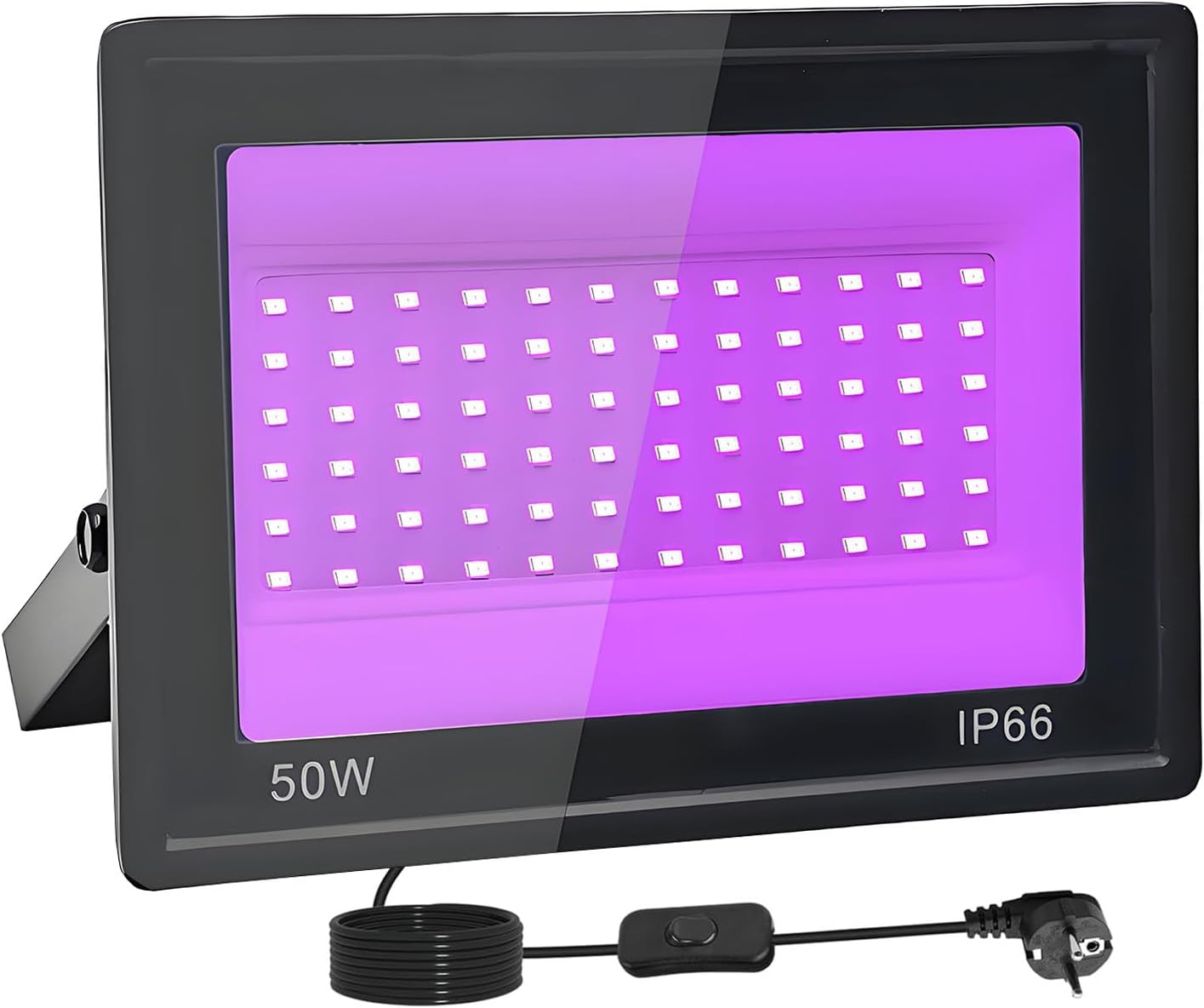 Faretto UV LED 50W IP66 Impermeabile con Interruttore - immagine 1