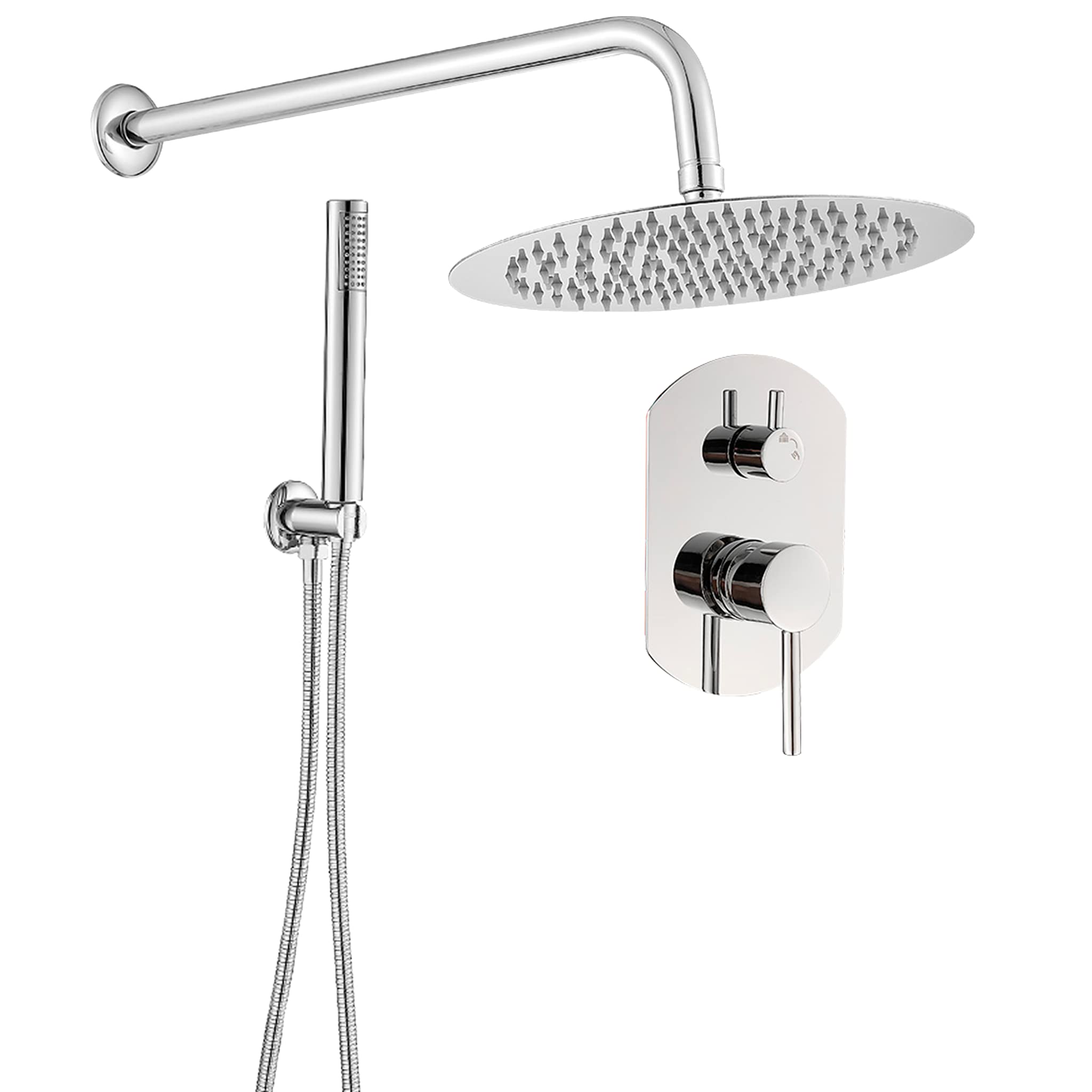 Valaz Doccia Incasso Cromo Serie Duero