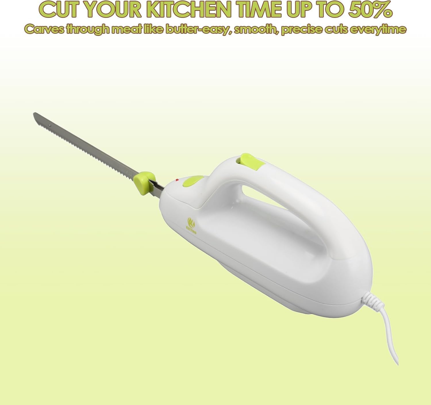 Zerodis - Coltello Elettrico Dentato per Carne - immagine 3