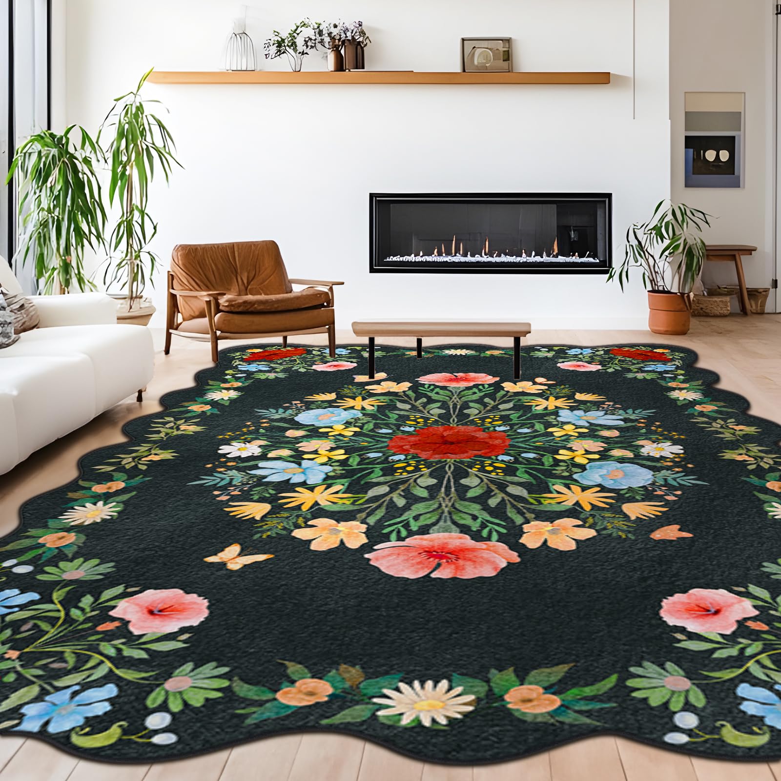 Tappeto Boho Lavabile 200x300 cm Pelo Corto