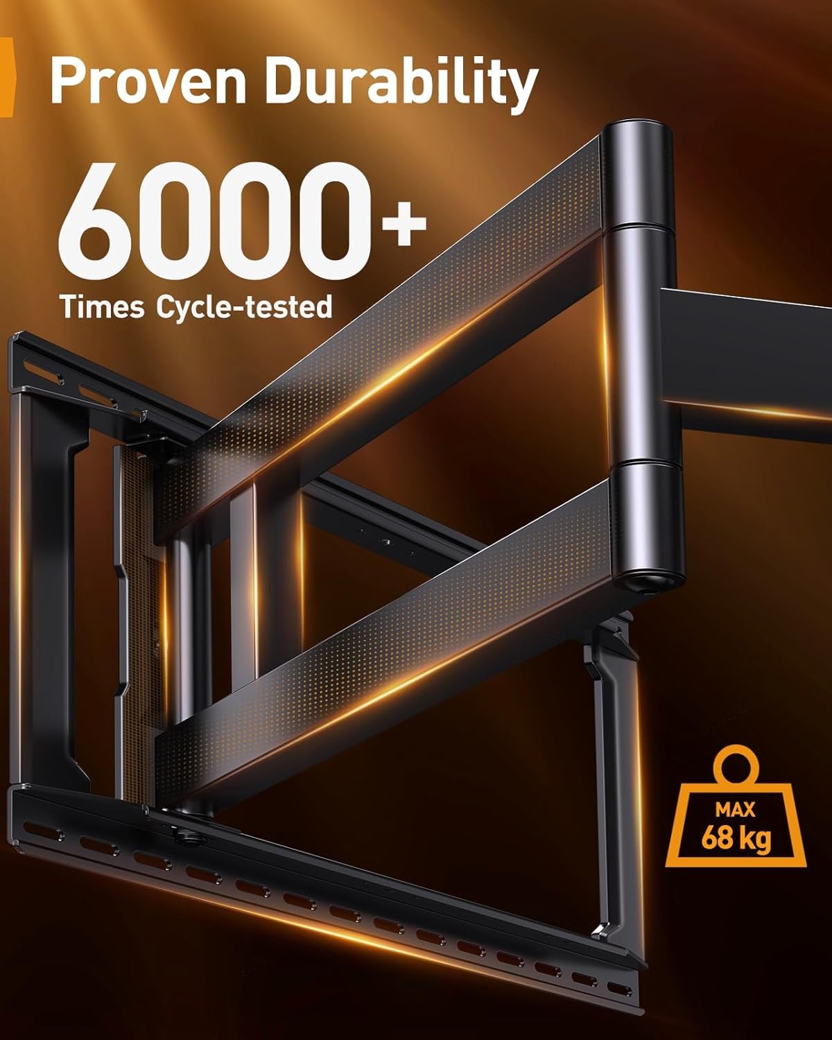 Perlegear Supporto TV Parete 42-90 Pollici Full Motion - immagine 7