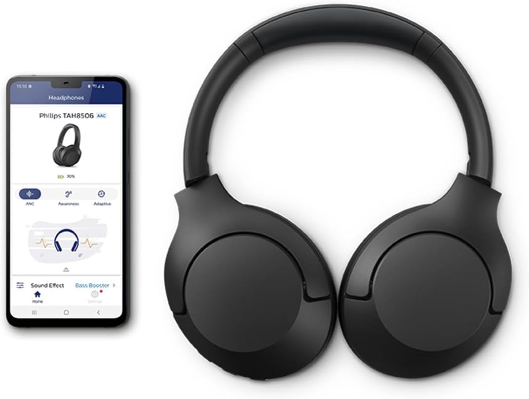 Philips TAH8506BK - Cuffie Wireless ANC 60h, Nero - immagine 16