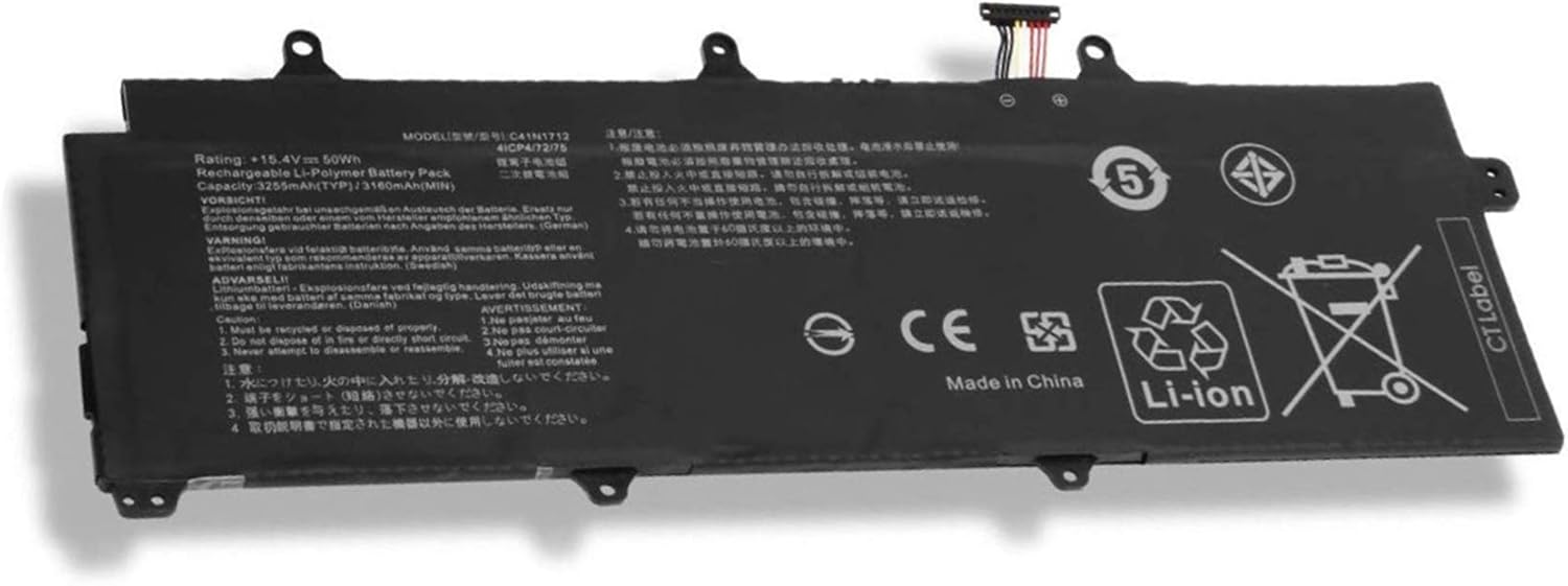 Askc C41N1712 - Batteria Asus ROG Zephyrus 50Wh - immagine 1