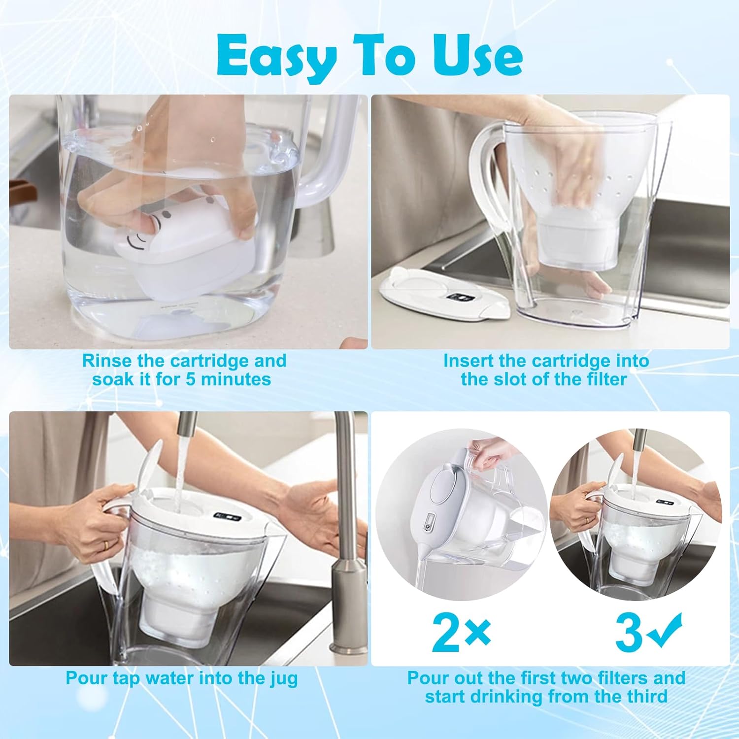 6 Pezzi Filtri Compatibili con Brita Maxtra+ - immagine 6