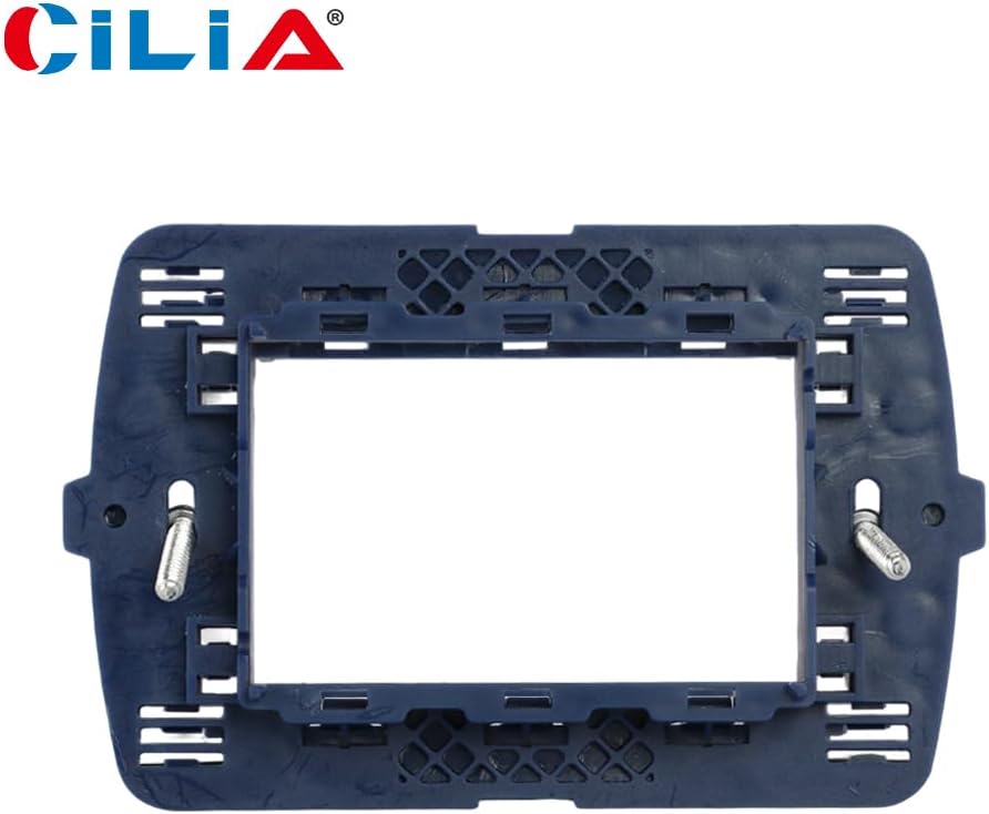 Cilia Supporto Plastica per Interruttori e Prese, Blu Scuro - immagine 4