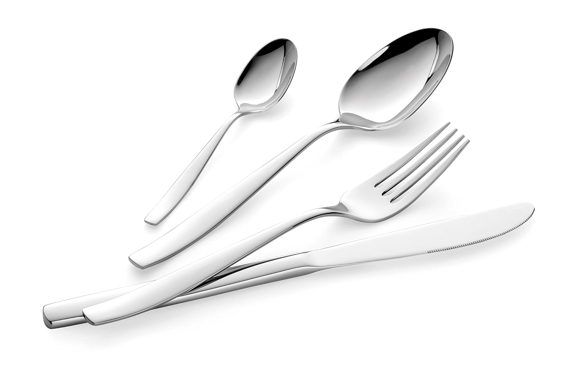 Lagostina Dalia set posate per 6 persone, Acciaio Inox 18/10, 24 pezzi, 6 Unità