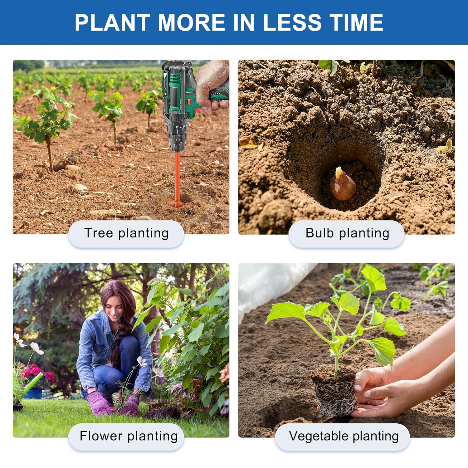 Benelabel Punta per Trivella Giardino 61x7.6cm - immagine 3